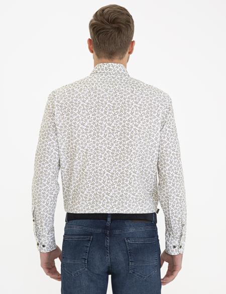 Haki Regular Fit Uzun Kollu Gömlek - 50233052020