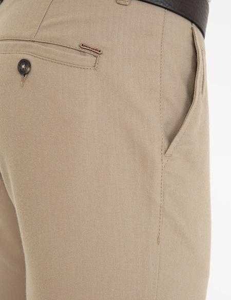 Bej Slim Fit Kanvas Pantolon - 50230176082