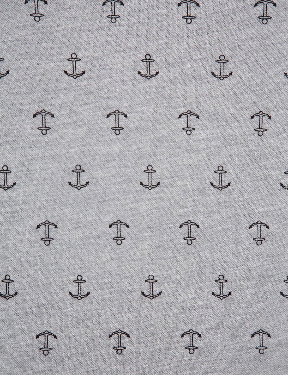 Gri Slim Fit Polo Yaka T-Shirt - 50195160158