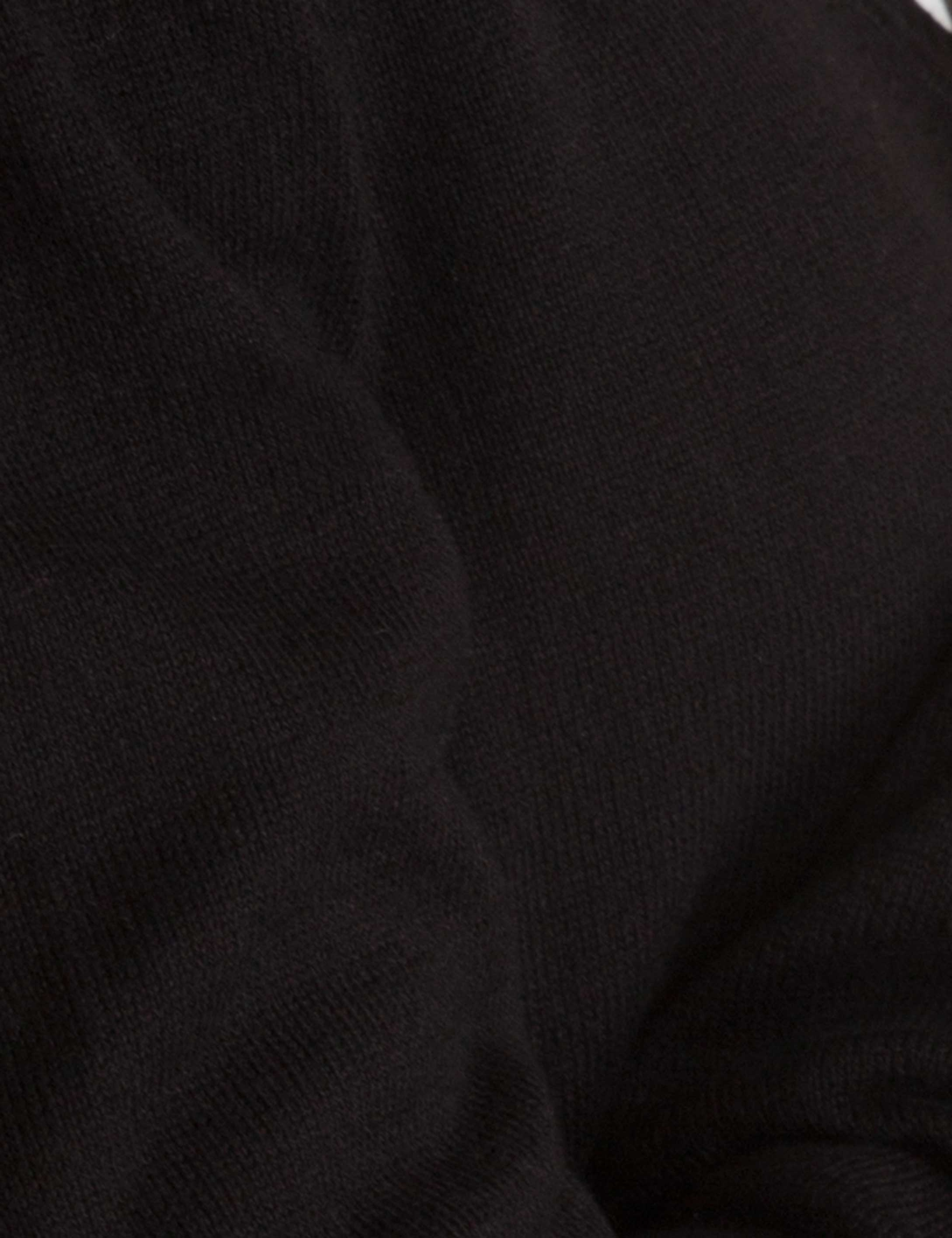 Siyah Slim Fit V Yaka Triko Kazak