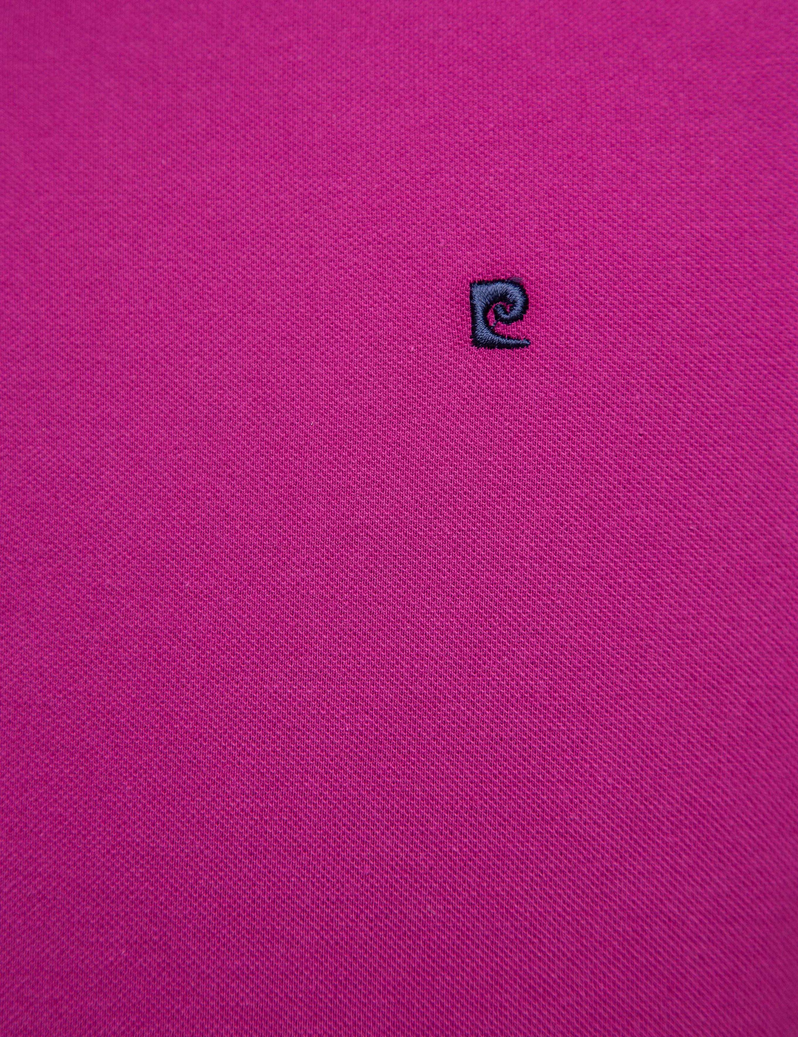 Fuşya Slim Fit Polo Yaka T-Shirt