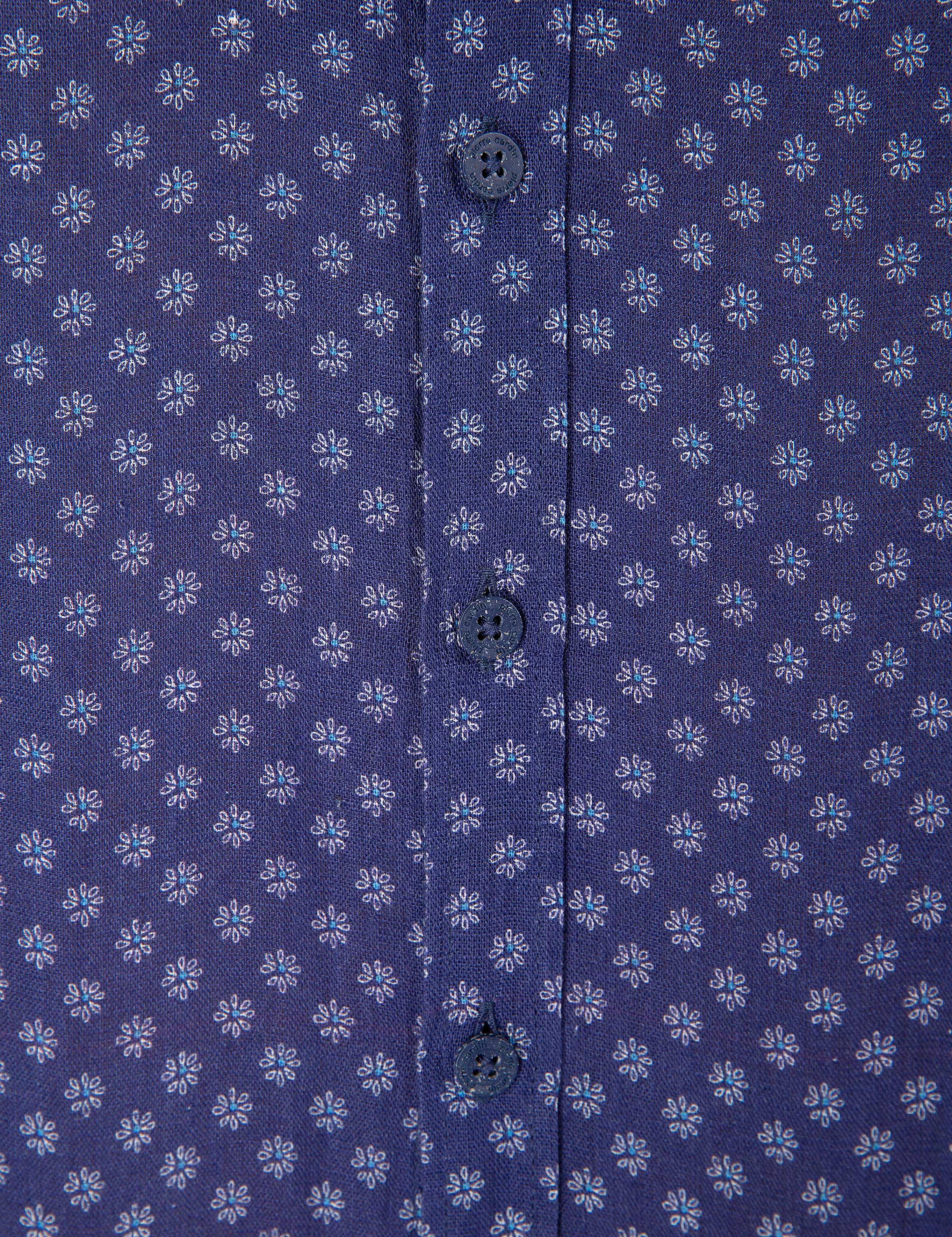 Lacivert Regular Fit Uzun Kollu Gömlek