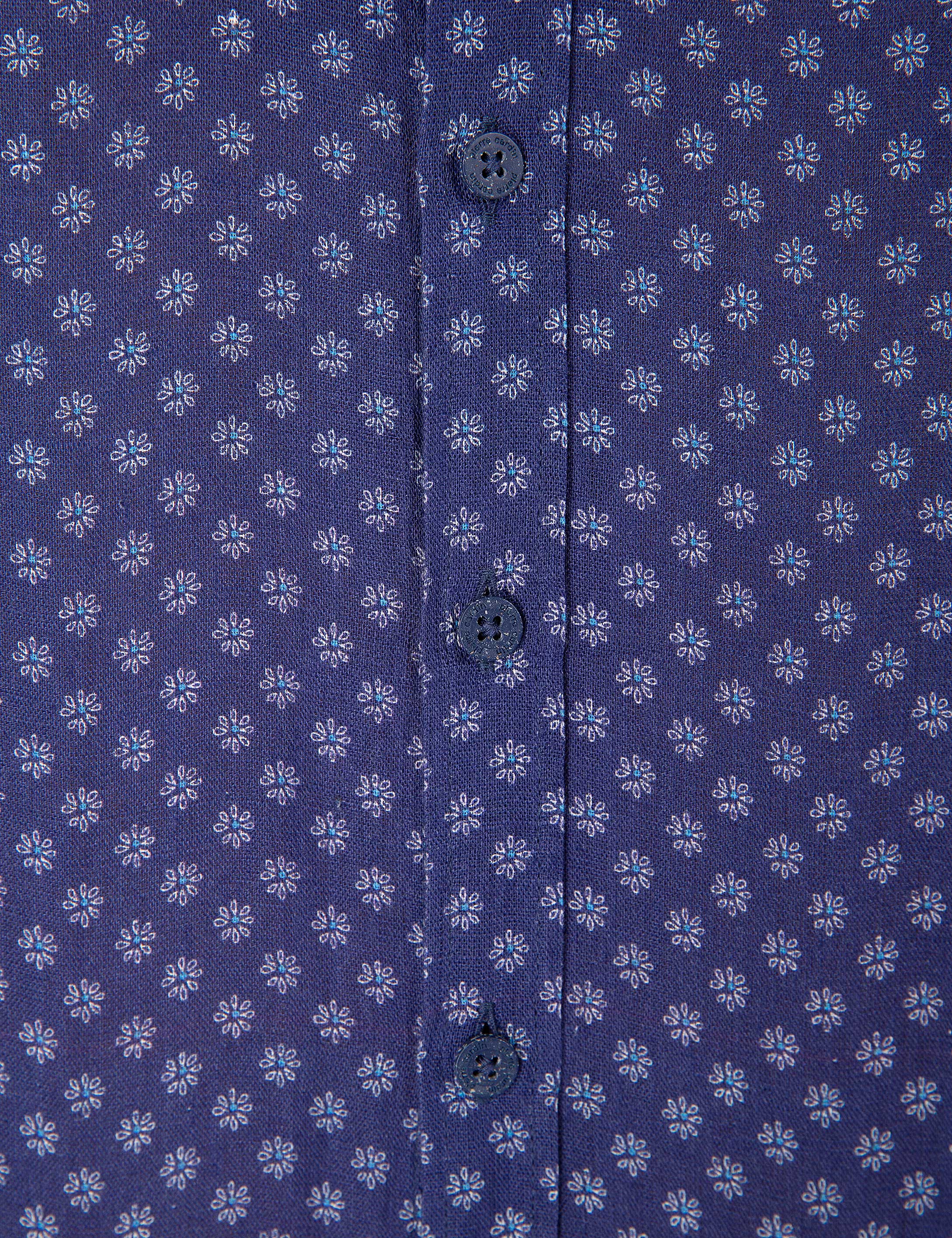 Lacivert Regular Fit Uzun Kollu Gömlek - Image 6