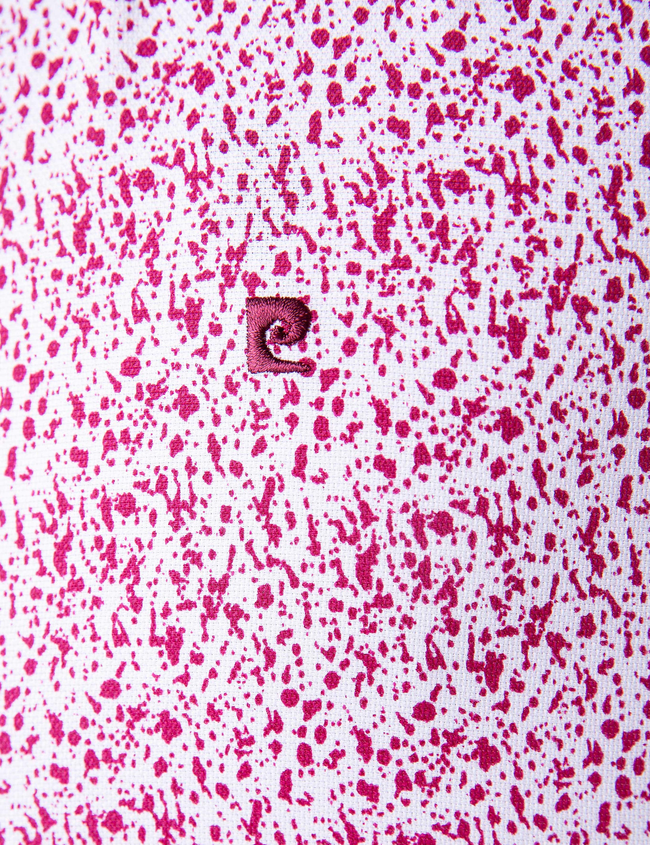 Bordo Slim Fit Uzun Kollu Gömlek