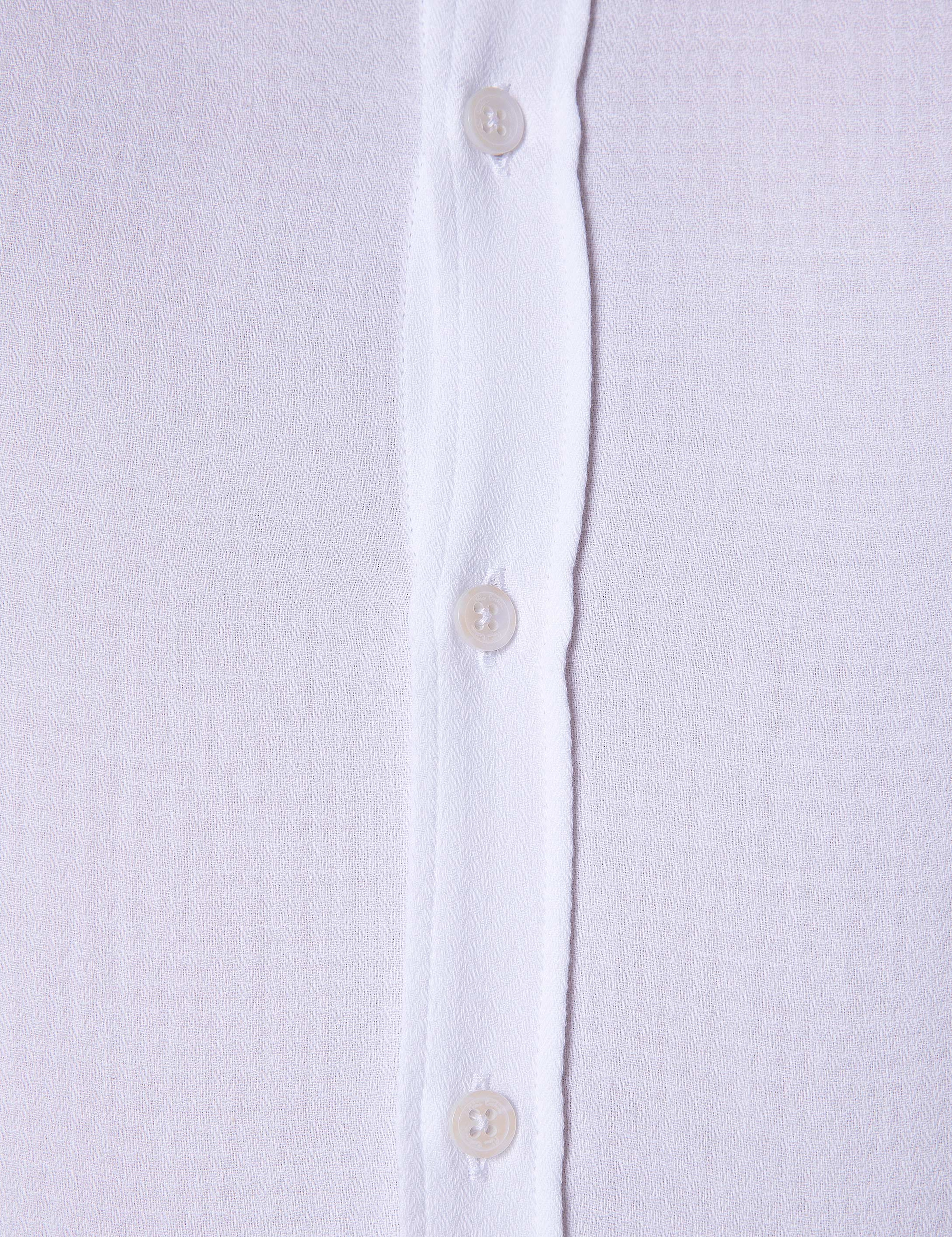 Beyaz Slim Fit Gömlek - Image 6
