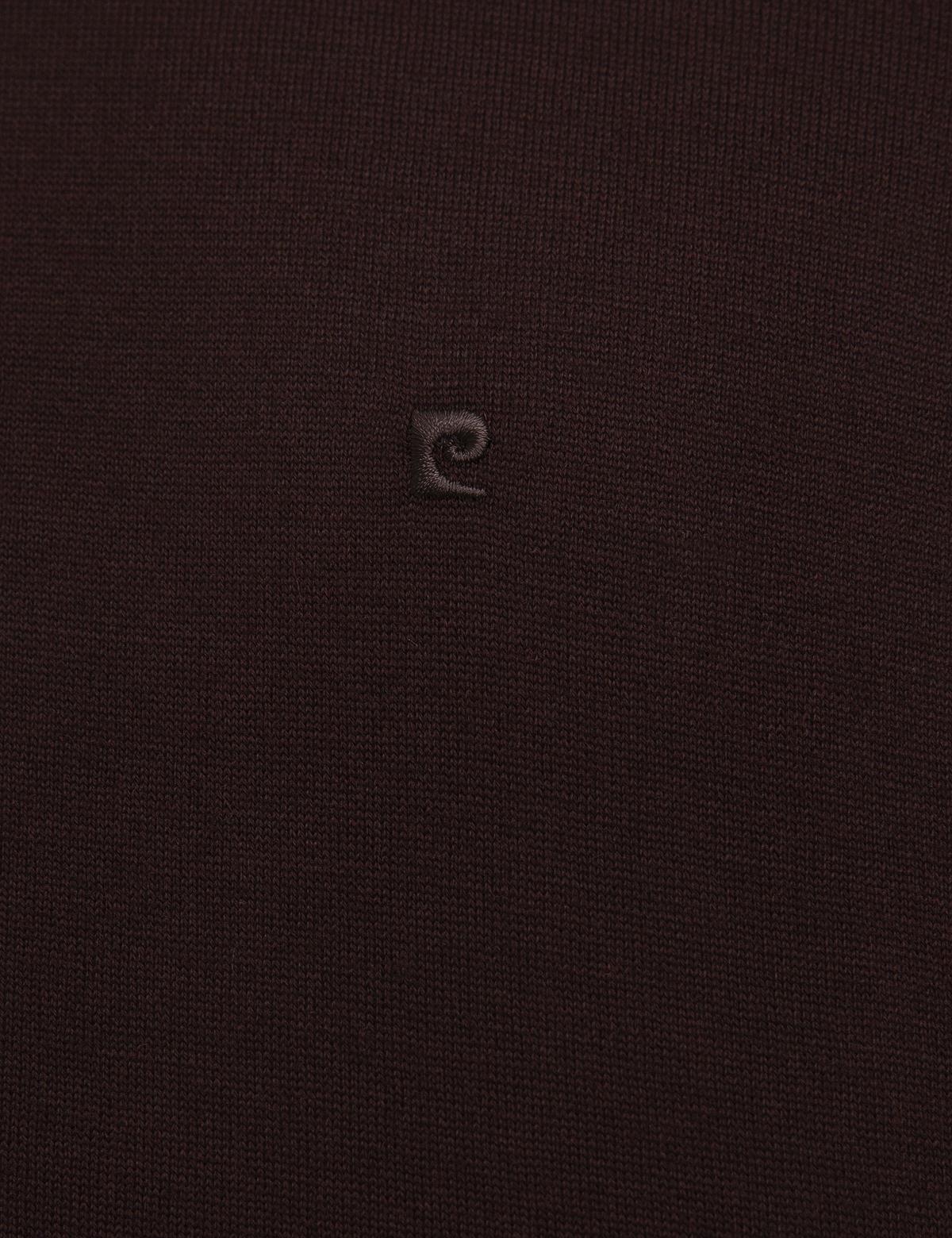 Bordo Slim Fit Yarım Balıkçı Yaka Basic Triko Kazak - 50206758016