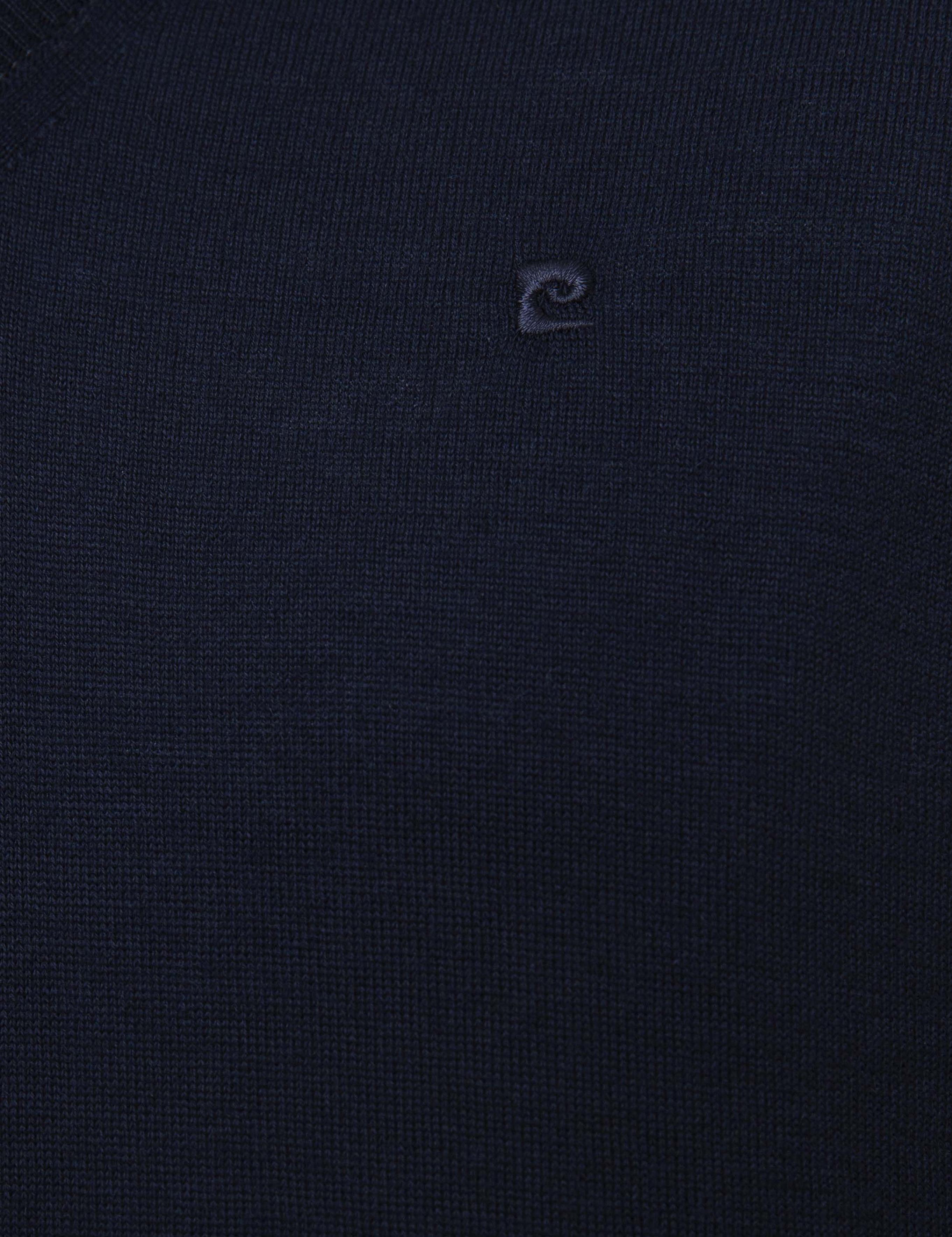 Lacivert Slim Fit Basic Kazak