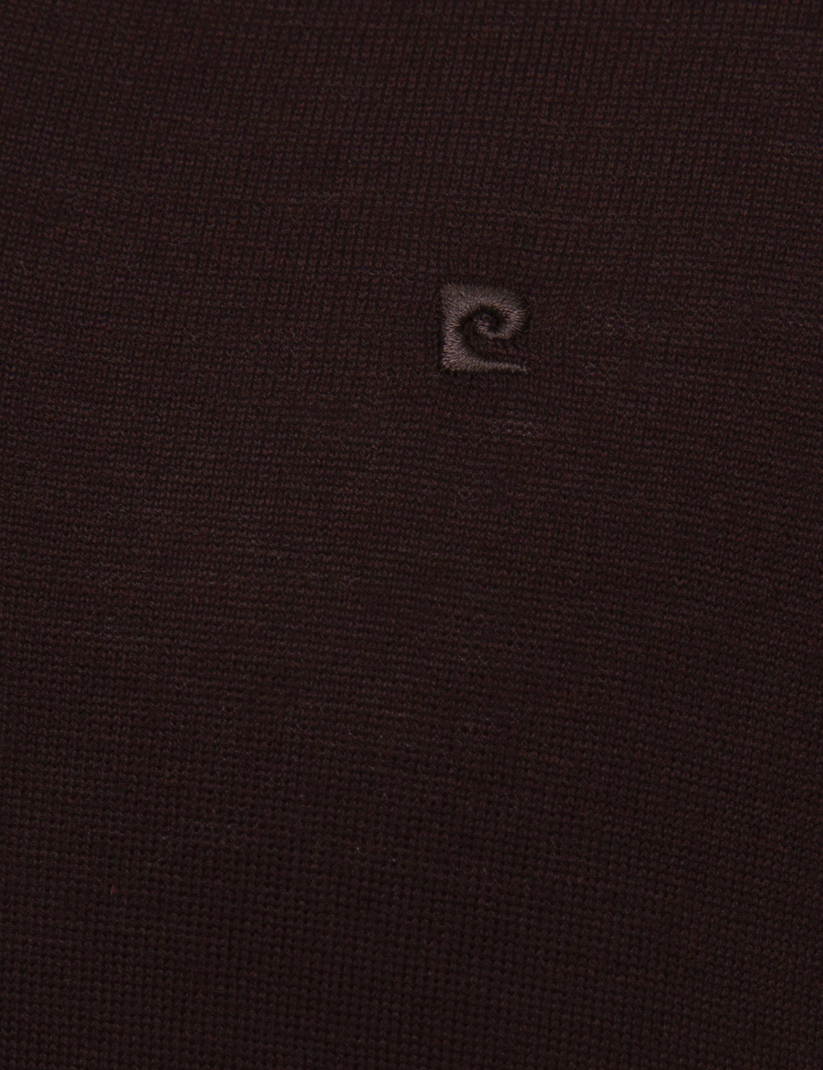 Bordo Slim Fit Basic Triko Kazak