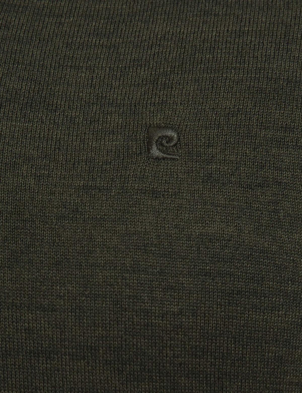 Yeşil Slim Fit V Yaka Basic Triko Kazak - 50206762043