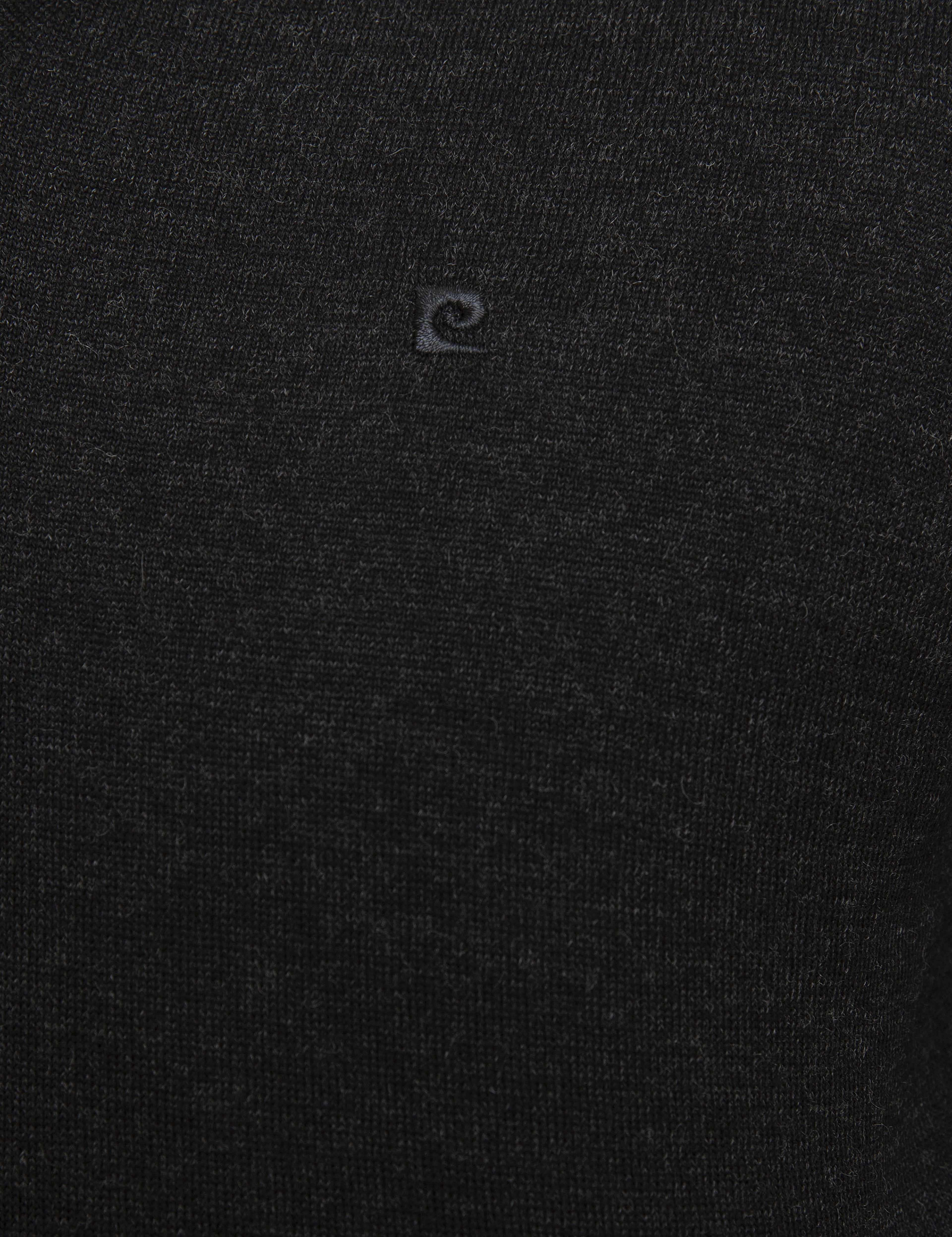 Antrasit Melanj Slim Fit V Yaka Basic Triko Kazak - Image 6