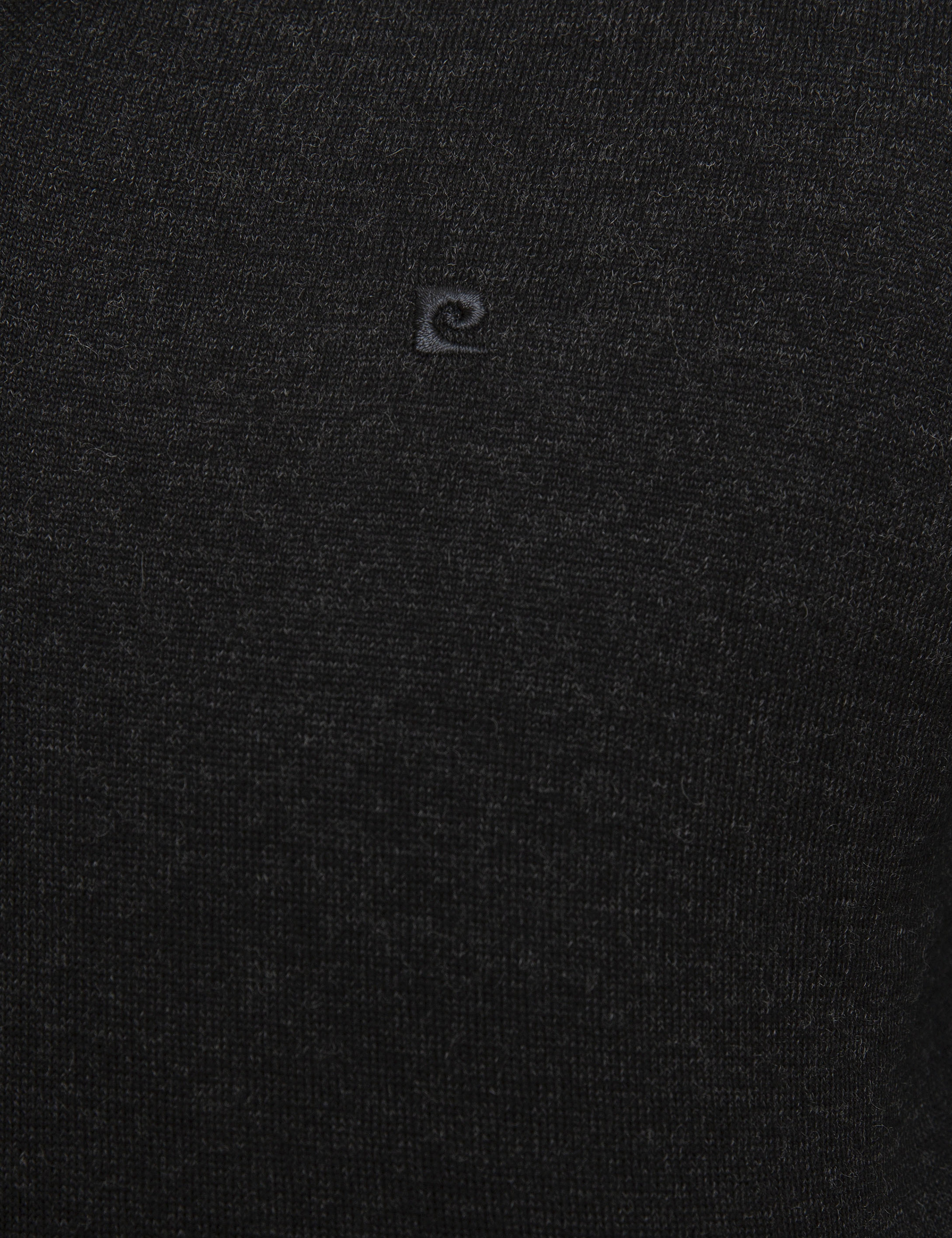 Antrasit Melanj Slim Fit V Yaka Basic Triko Kazak
