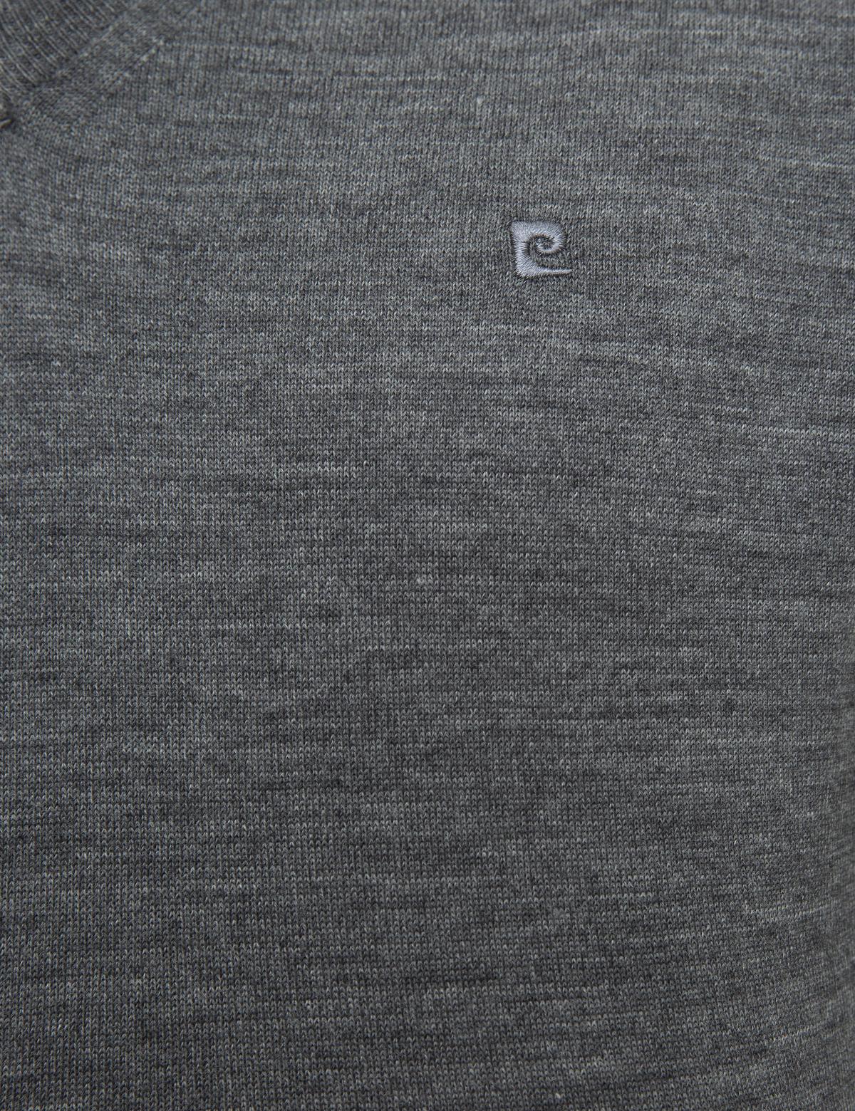 Gri Melanj Slim Fit Basic Kazak - 50206762073