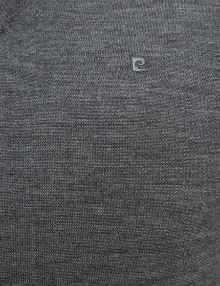 Gri Melanj Slim Fit Basic Kazak - 50206762073