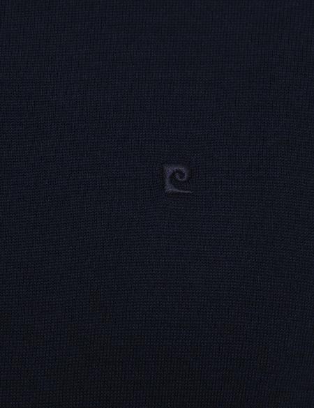 Lacivert Slim Fit Bisiklet Yaka Basic Triko Kazak - 50206763035