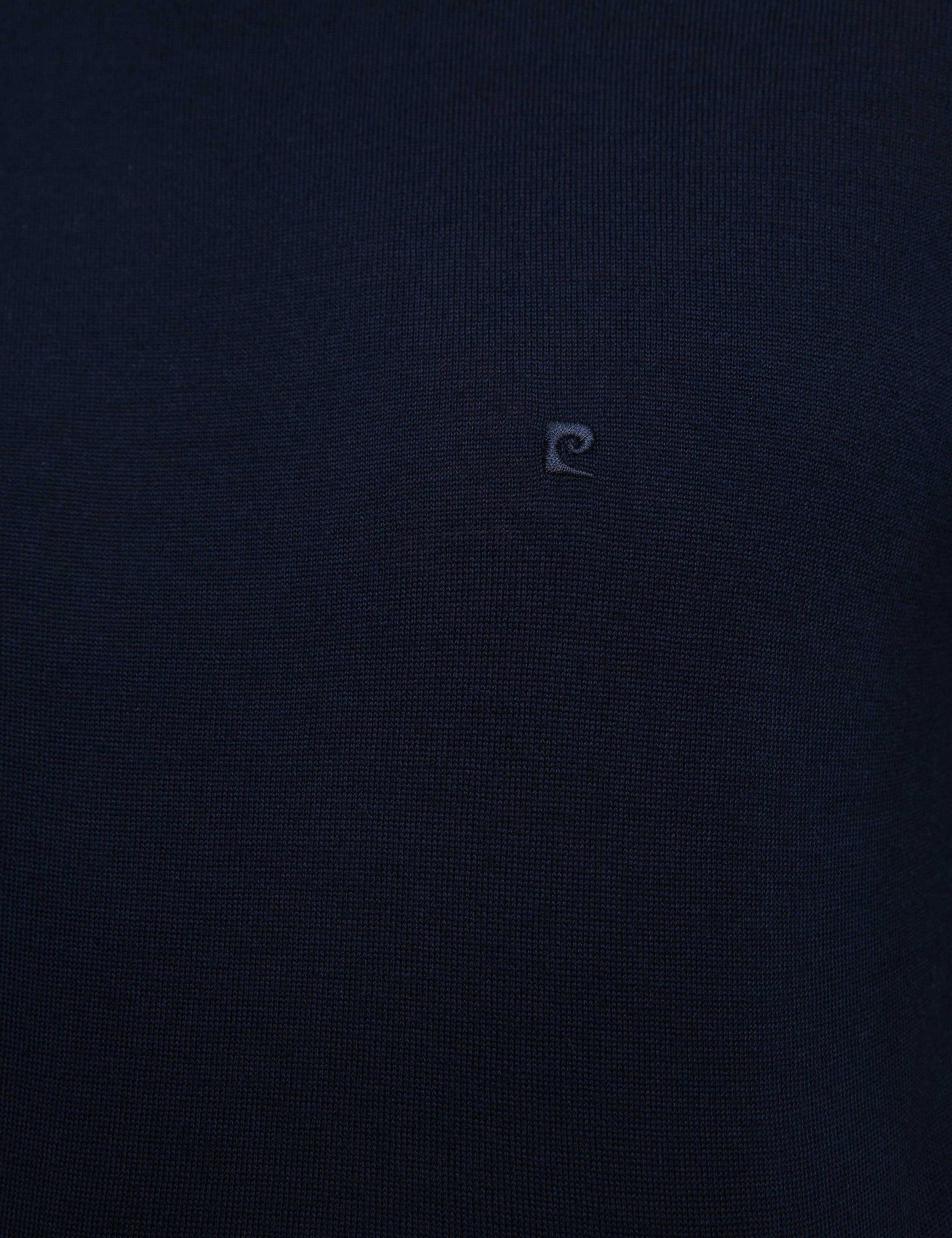 Lacivert Slim Fit Basic Kazak