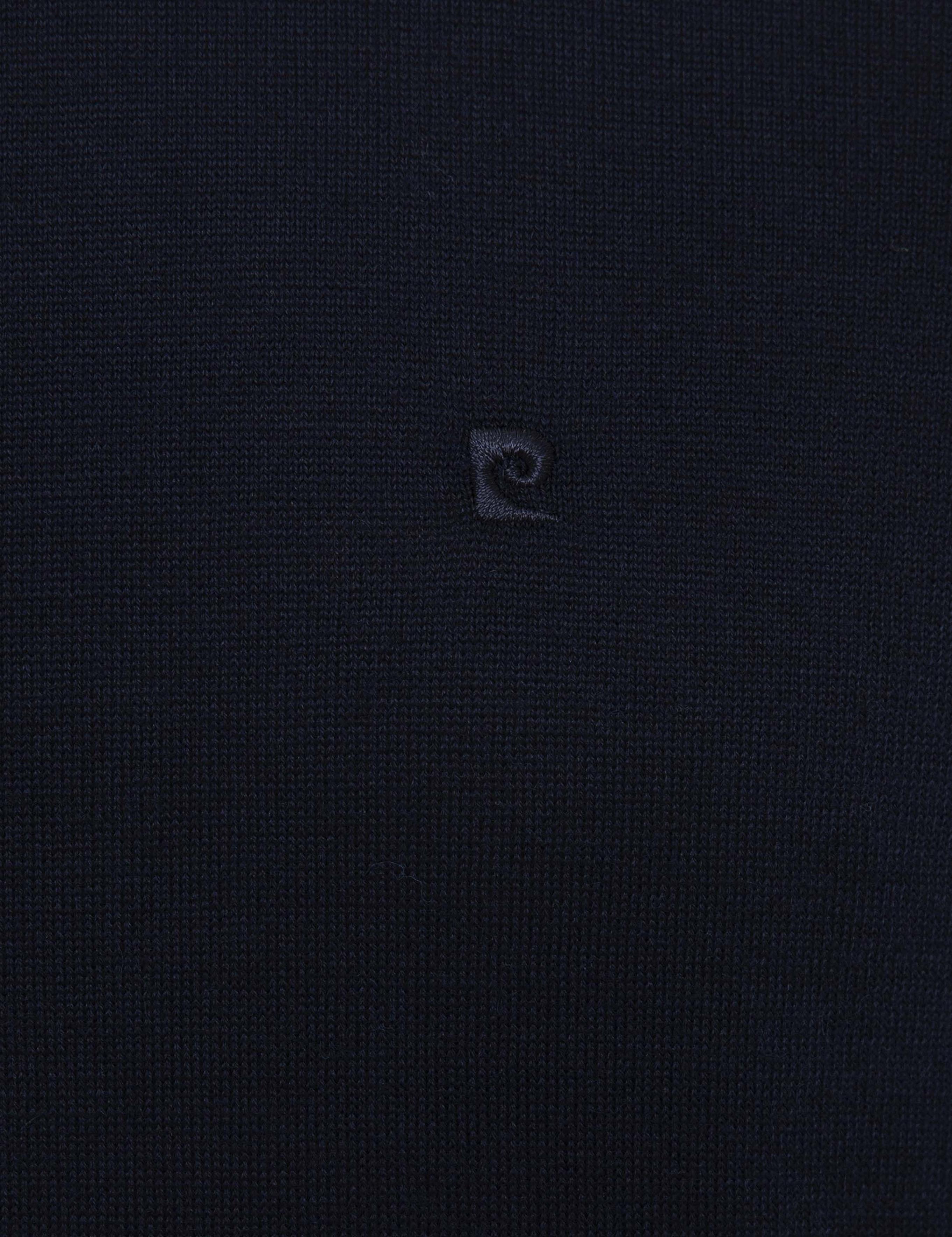 Lacivert Slim Fit Yarım Balıkçı Yaka Basic Triko Kazak