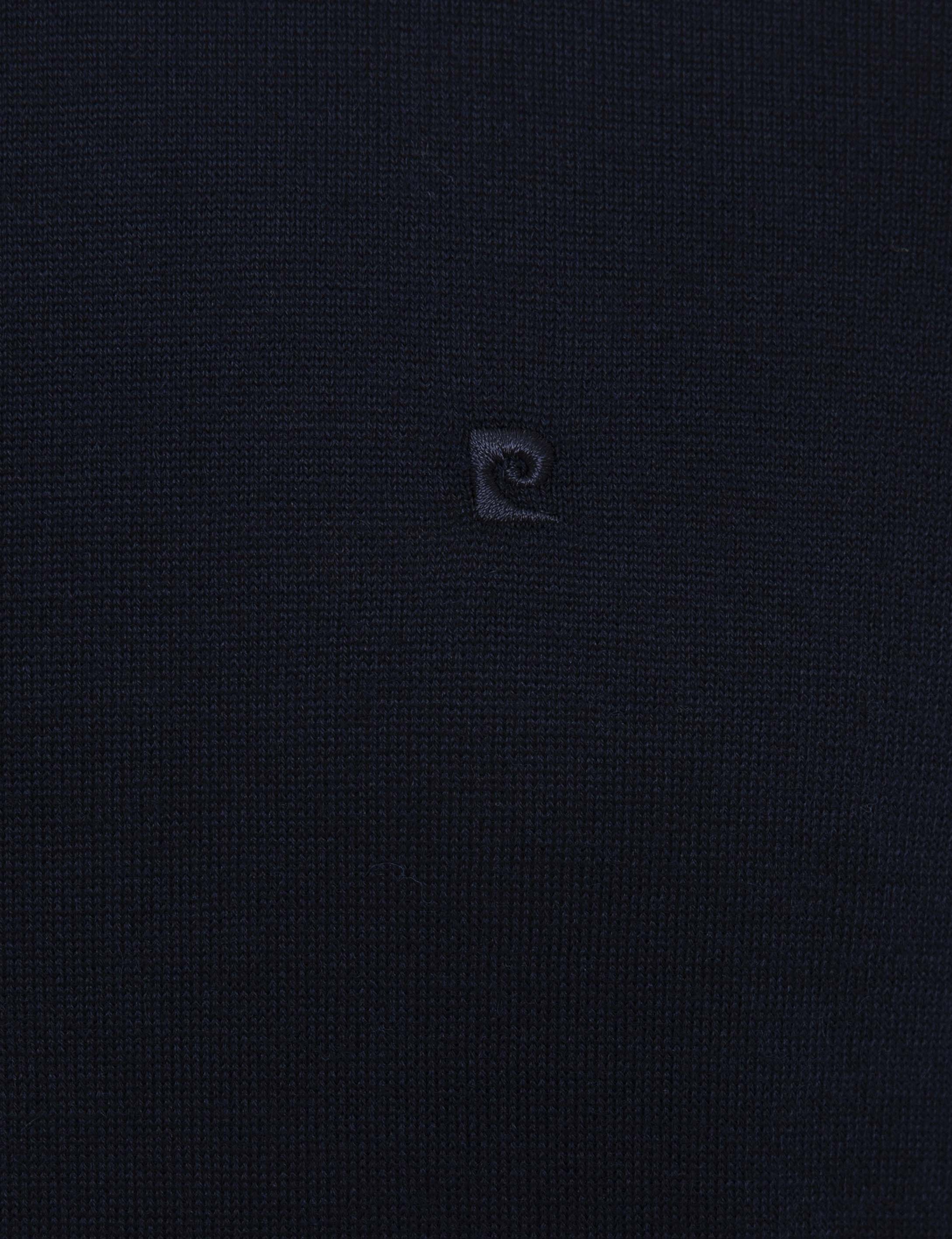 Lacivert Slim Fit Yarım Balıkçı Yaka Basic Triko Kazak