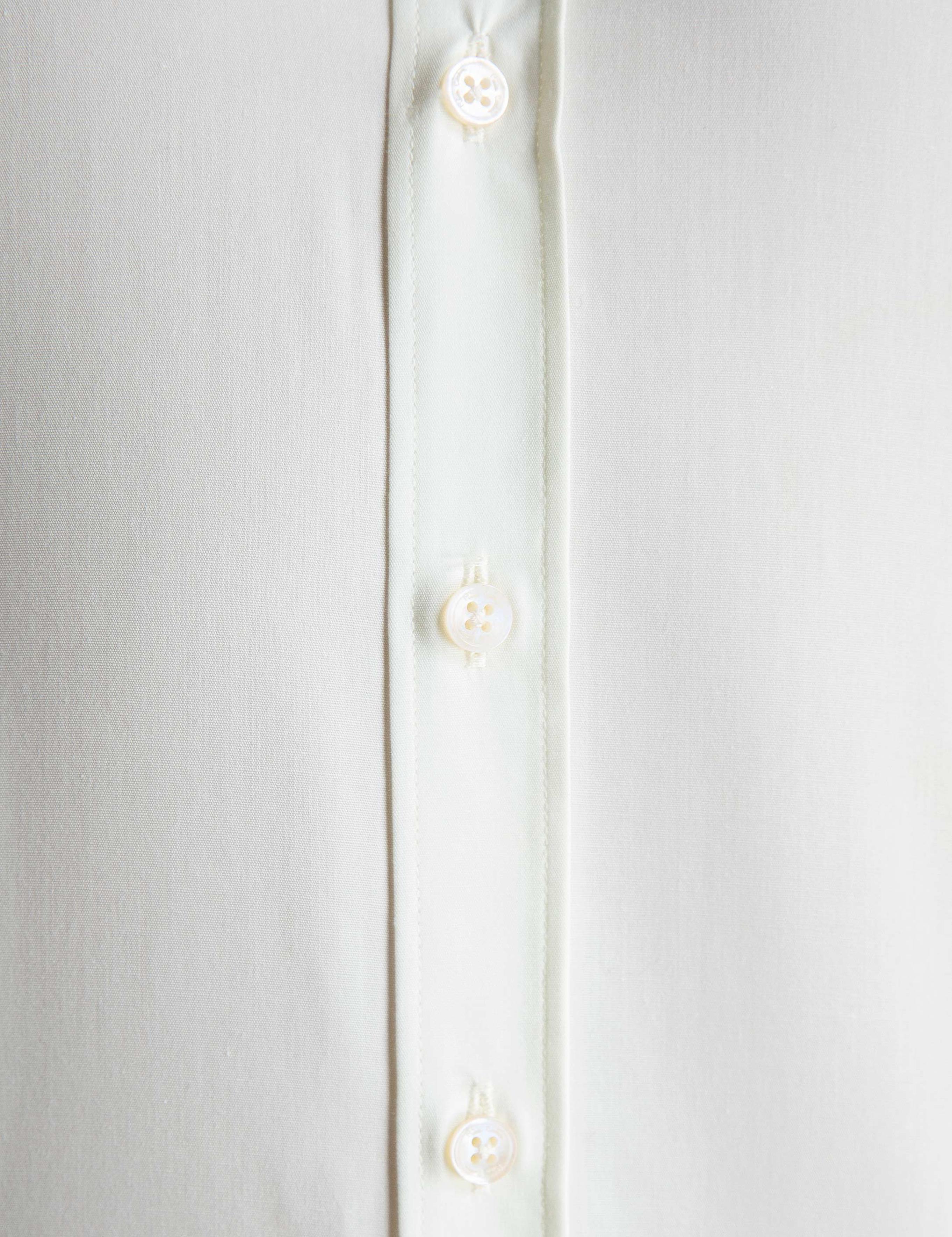 Ekru Slim Fit Basic Gömlek