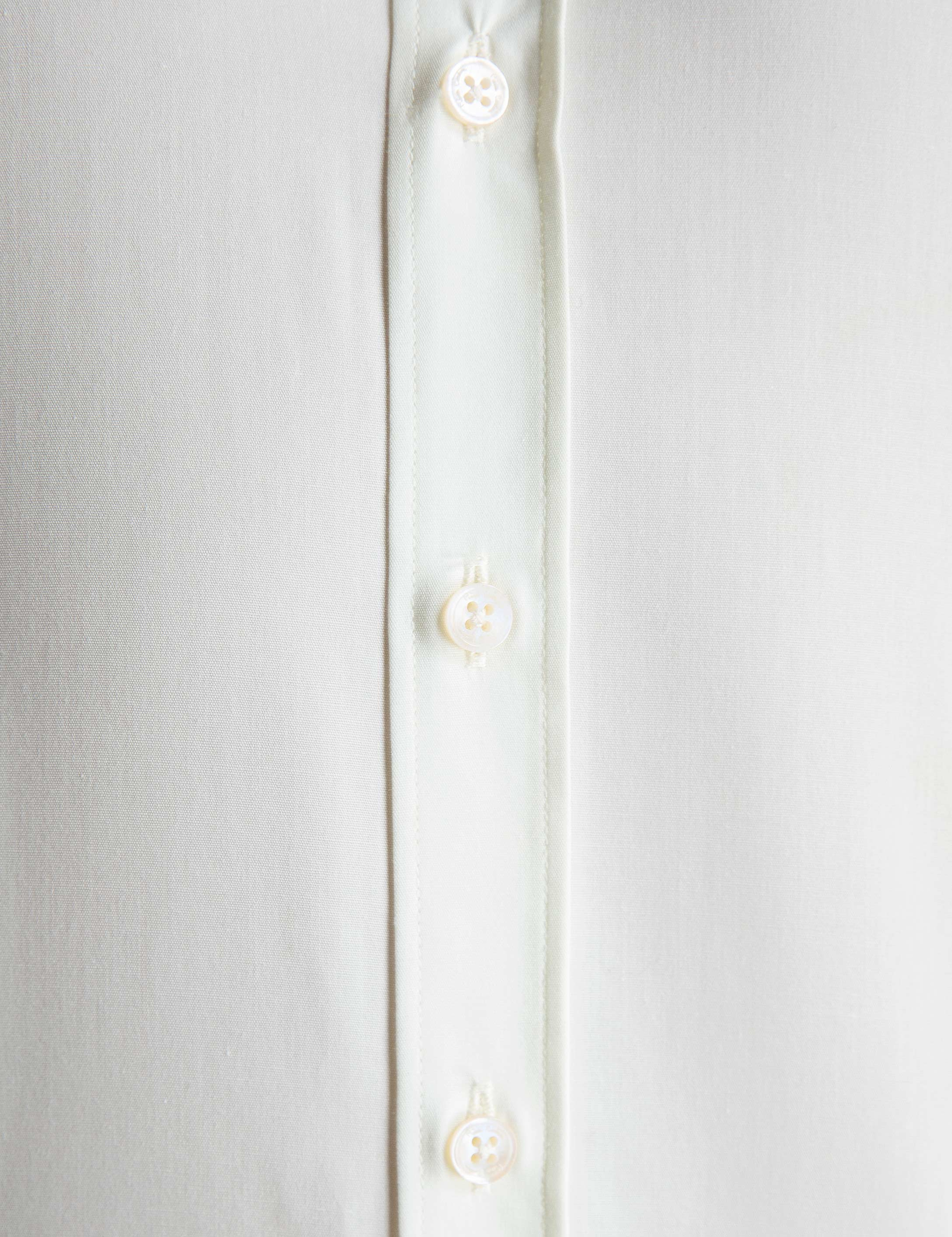 Ekru Slim Fit Basic Gömlek