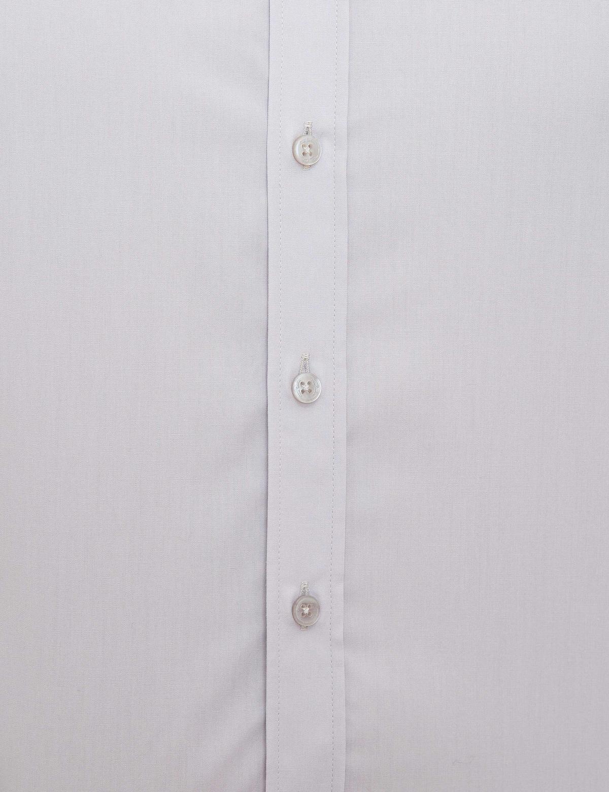 Açık Gri Slim Fit Uzun Kollu Basic Gömlek - 50197135070