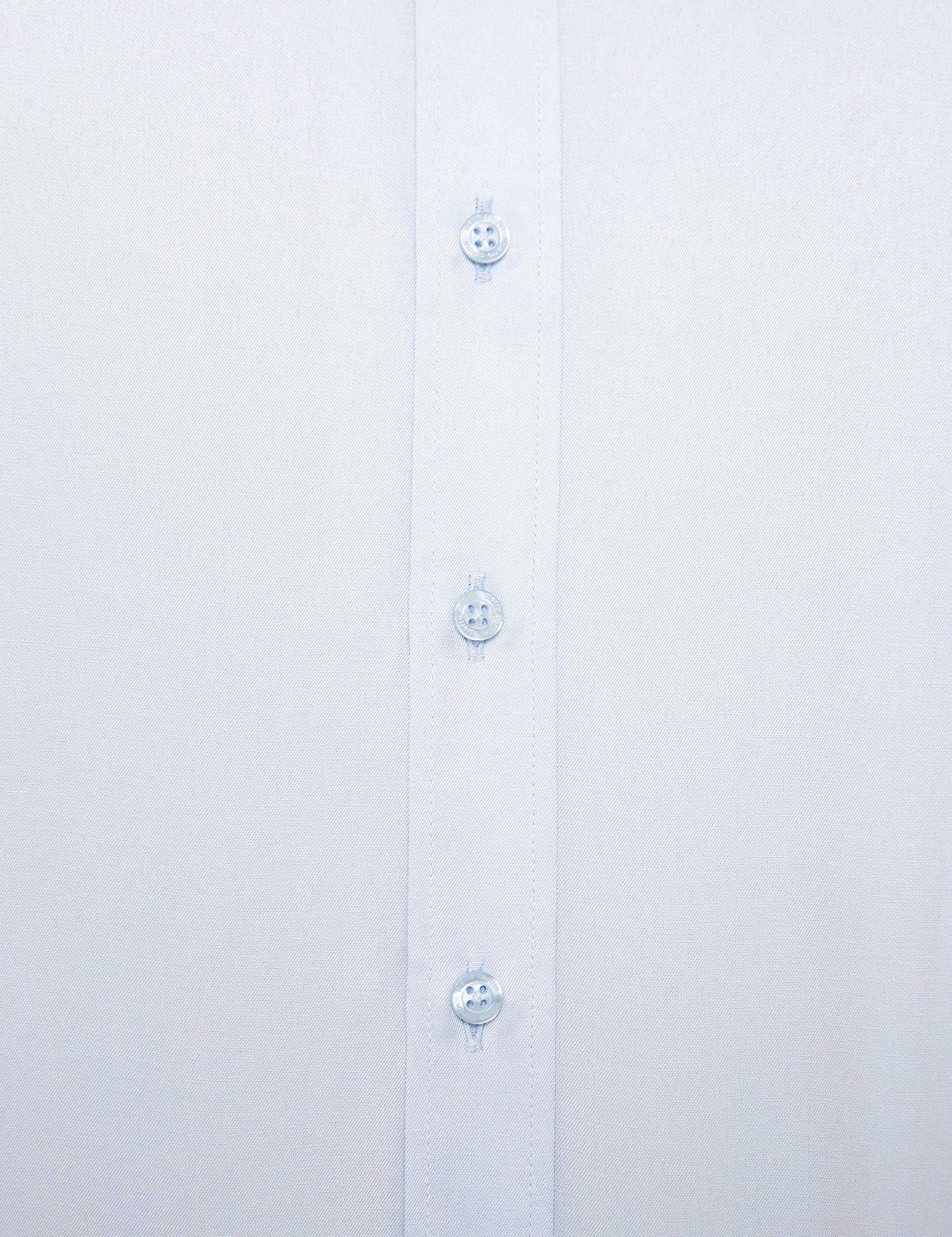 Açık Mavi Slim Fit Uzun Kollu Basic Gömlek