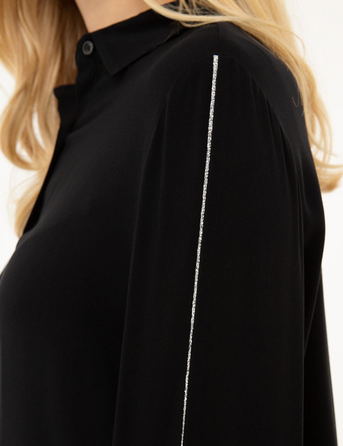 Siyah Comfort Fit Uzun Kollu Gömlek - 50207494027