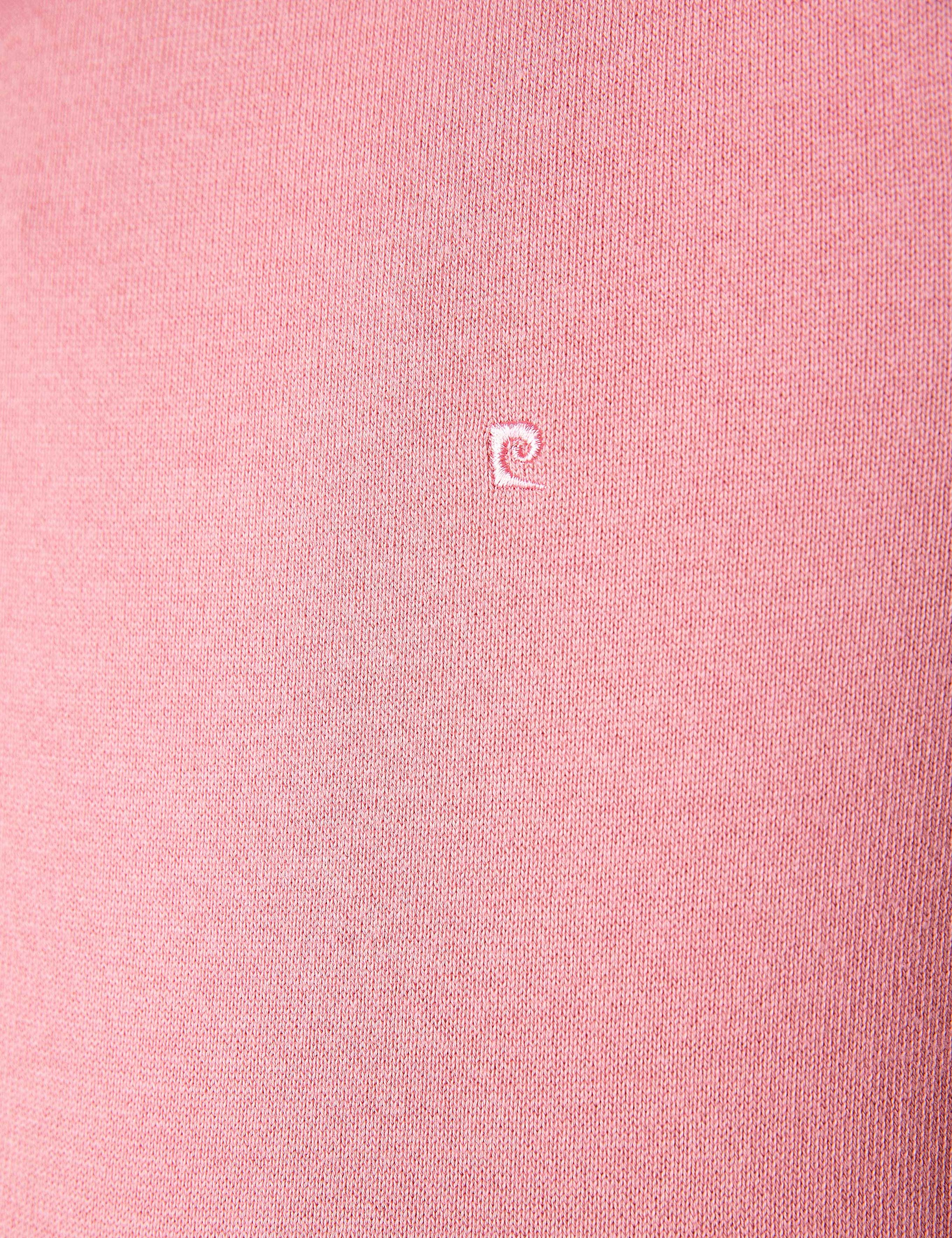 Pembe Slim Fit Bisiklet Yaka Basic Triko Kazak