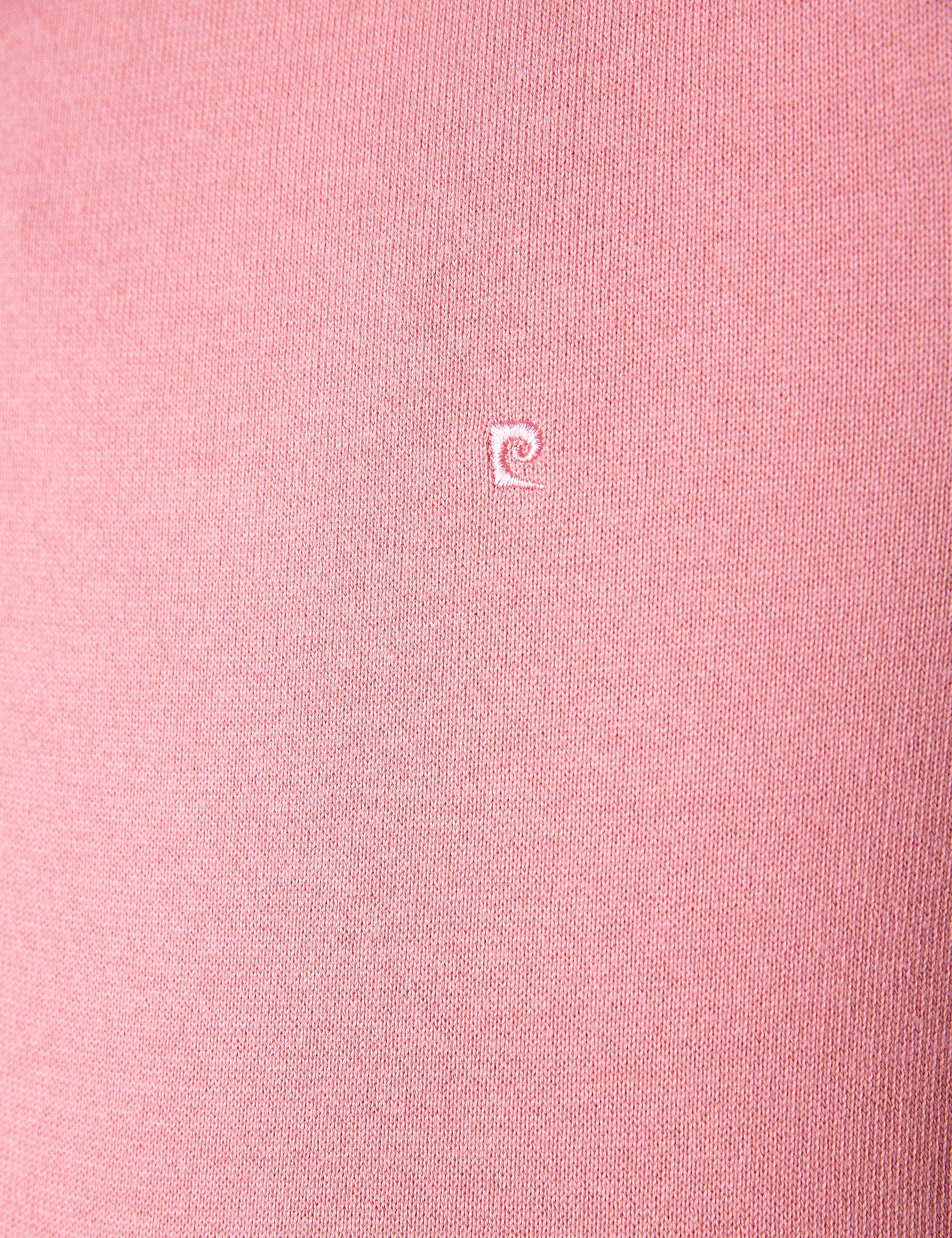 Pembe Slim Fit Bisiklet Yaka Basic Triko Kazak