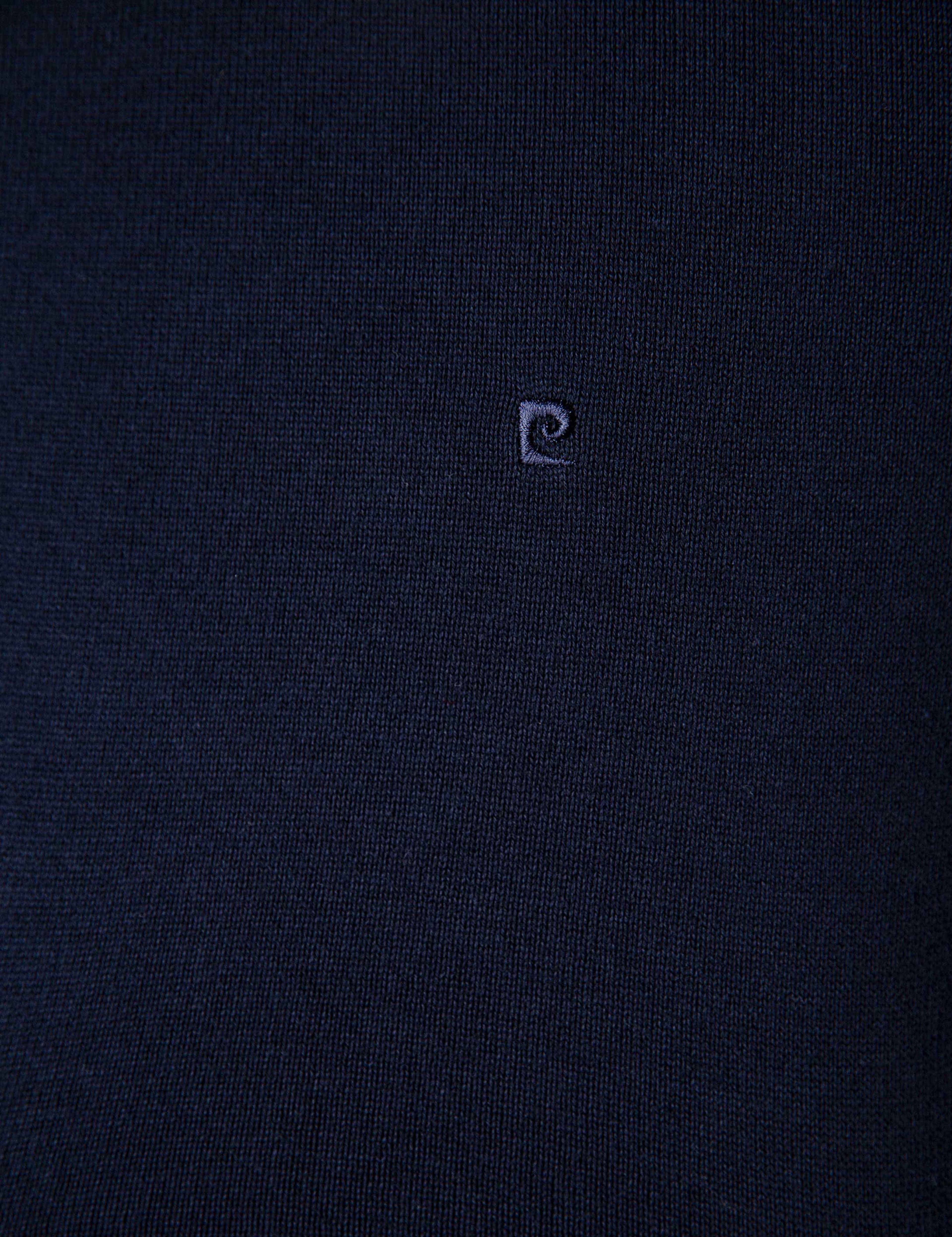 Koyu Lacivert Slim Fit Basic Kazak