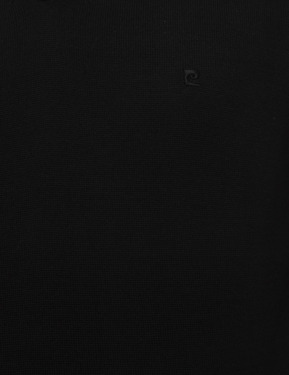 Siyah Slim Fit V Yaka Basic Triko Kazak - 50207495004