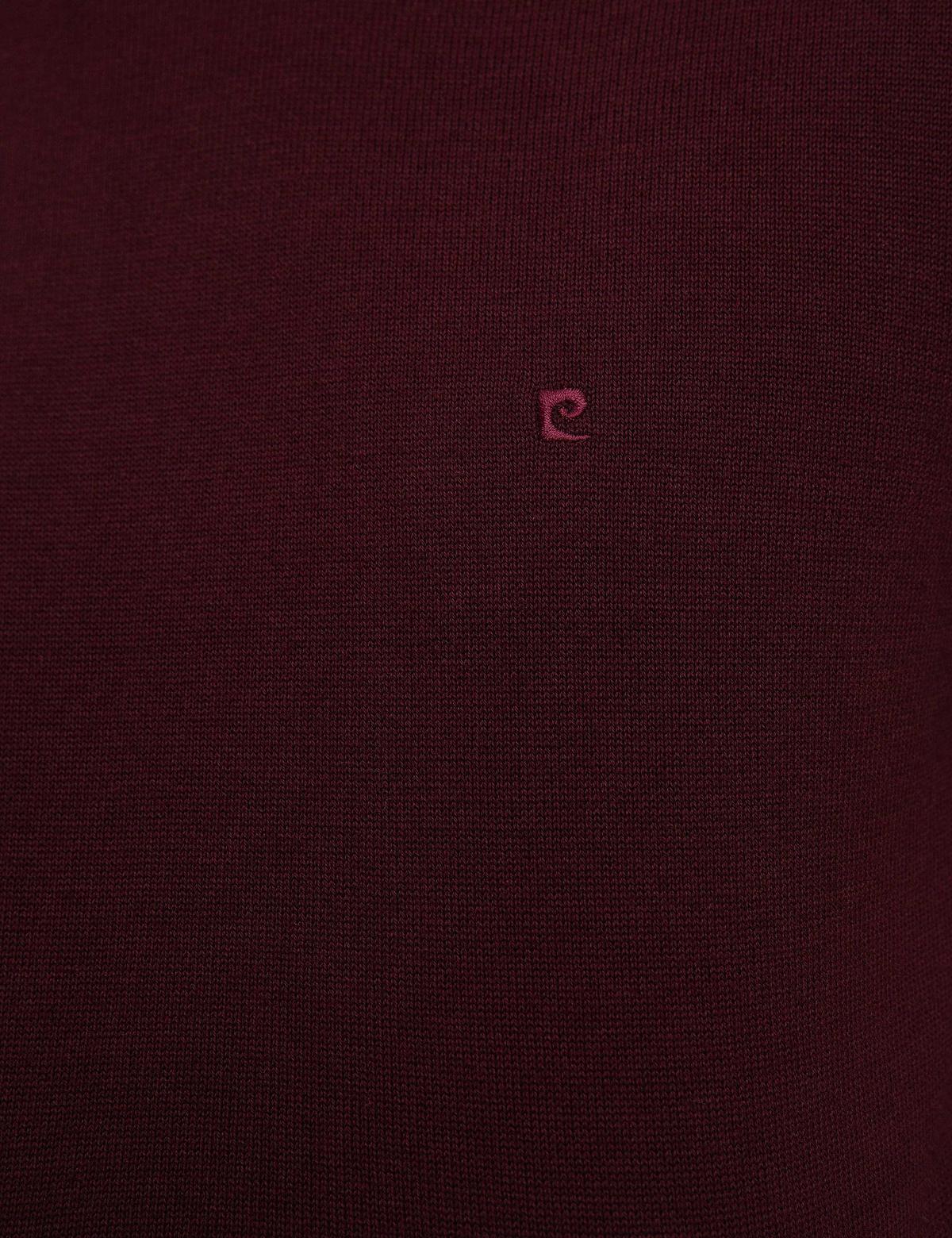 Bordo Slim Fit Basic Kazak - 50207508091