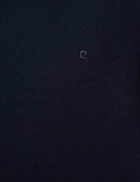 Koyu Lacivert Slim Fit Yarım Balıkçı Yaka Basic Triko Kazak - 50207508231