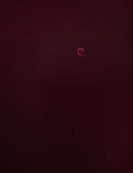 Bordo Slim Fit Basic Kazak - 50207572086