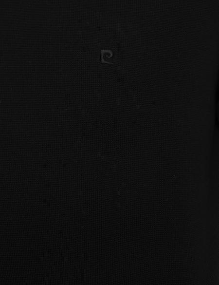 Siyah Slim Fit Basic Kazak - 50207572141