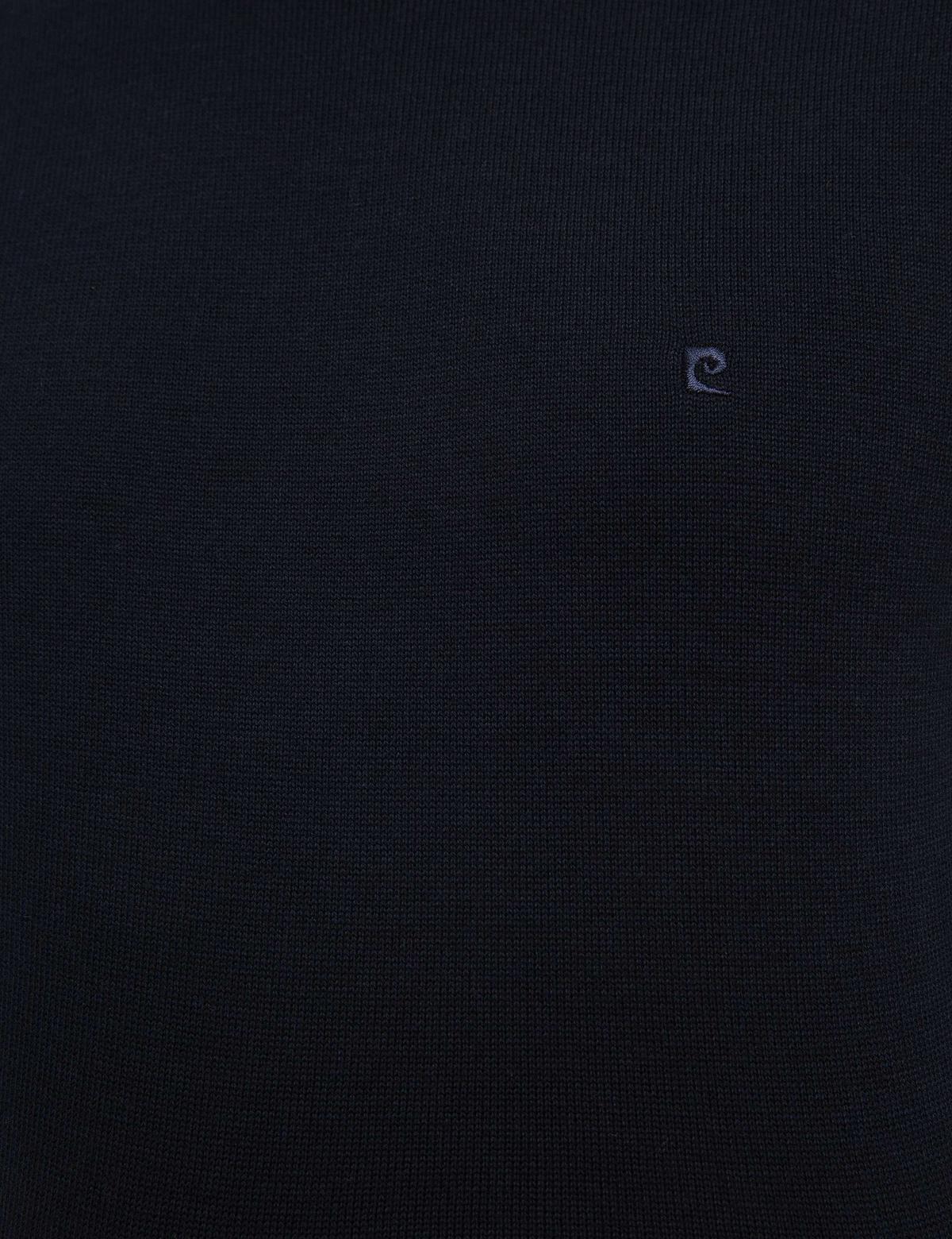 Koyu Lacivert Slim Fit Tam Balıkçı Yaka Basic Triko Kazak - 50207572206