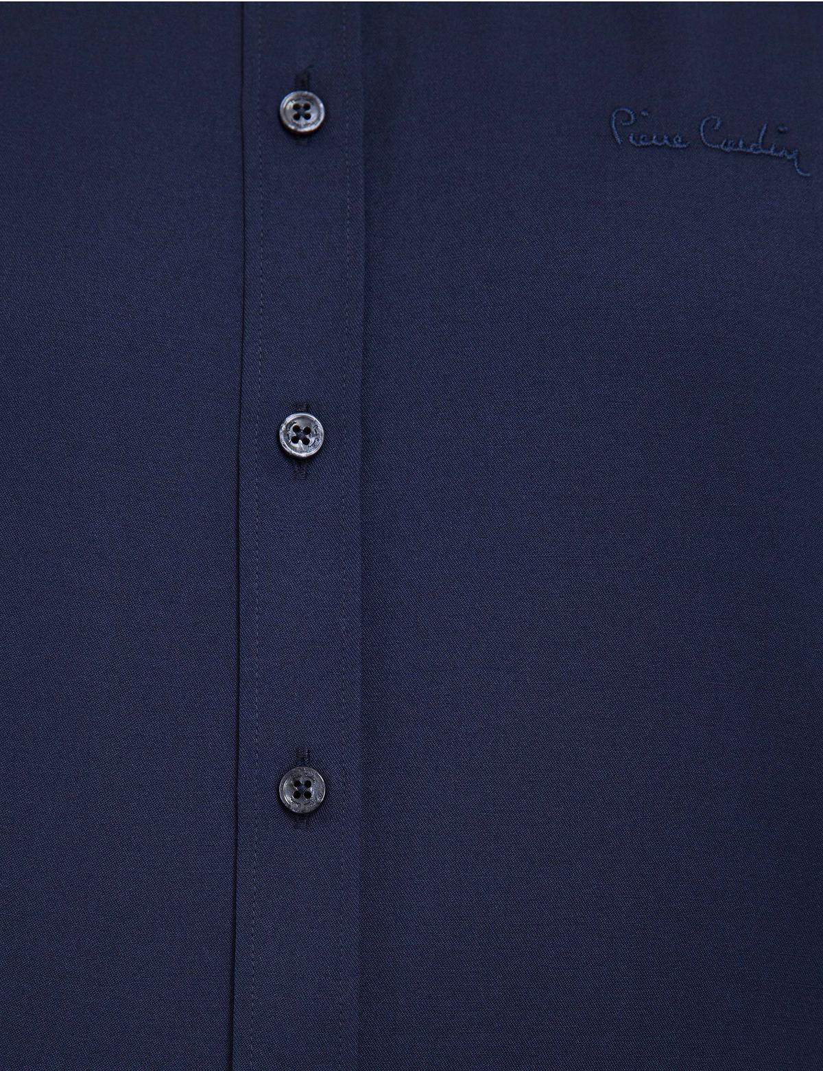 Lacivert Slim Fit Uzun Kollu Klasik Gömlek - 50207628037