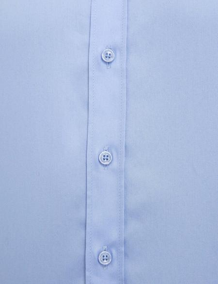 Koyu Mavi Slim Fit Uzun Kollu Klasik Gömlek - 50207631037