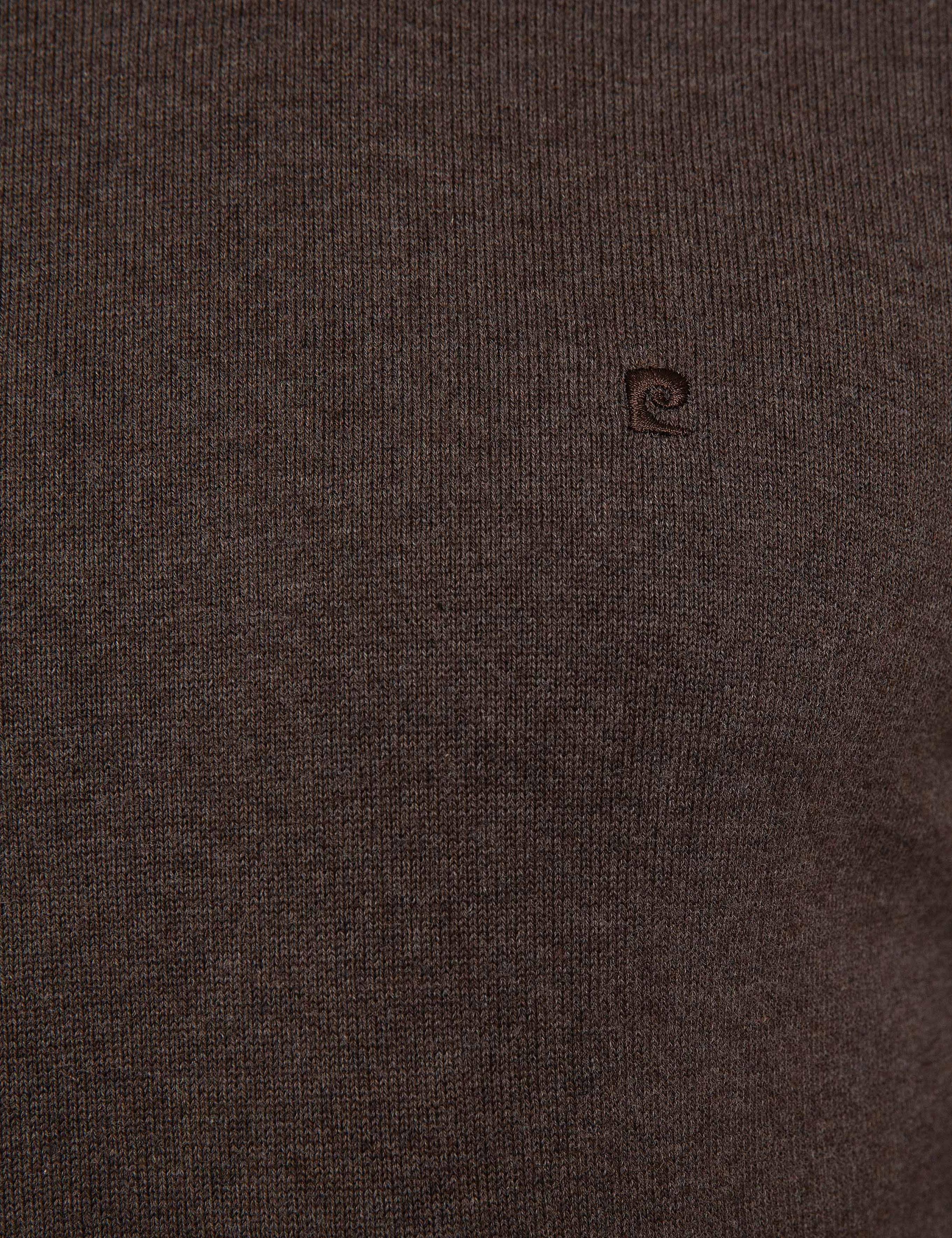 Açık Kahverengi Slim Fit Basic Kazak