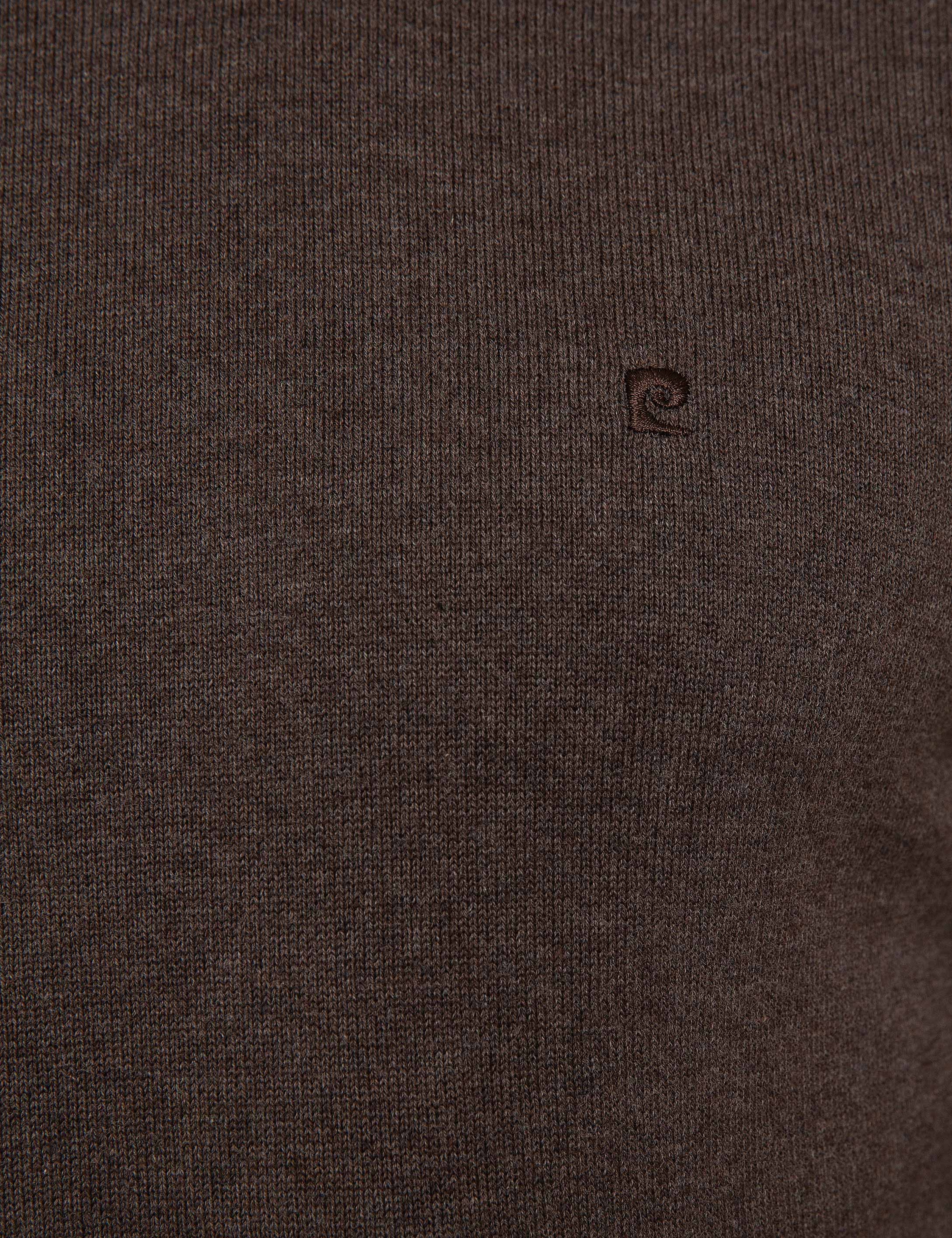 Açık Kahverengi Slim Fit Basic Kazak - Image 6