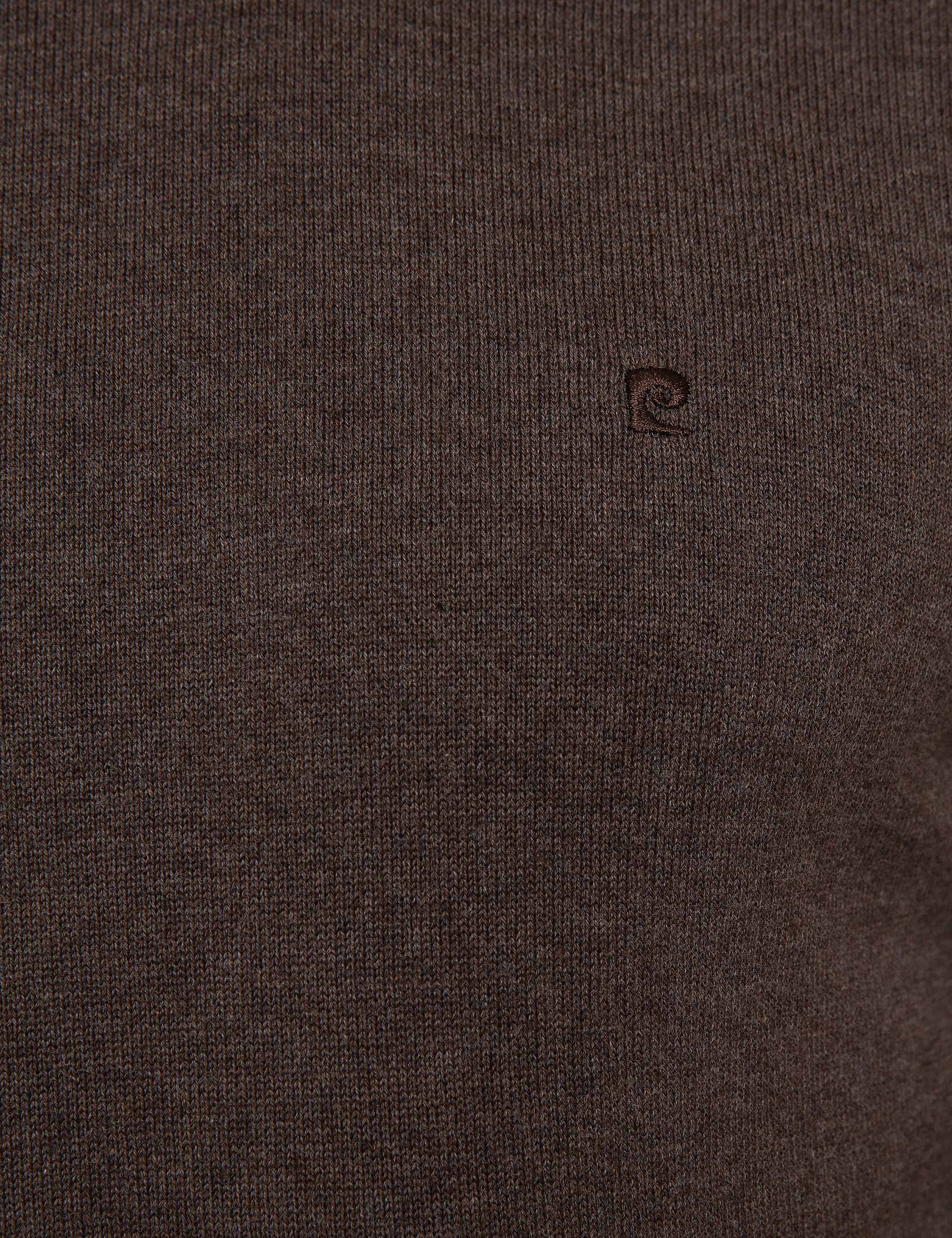 Açık Kahverengi Slim Fit Basic Kazak