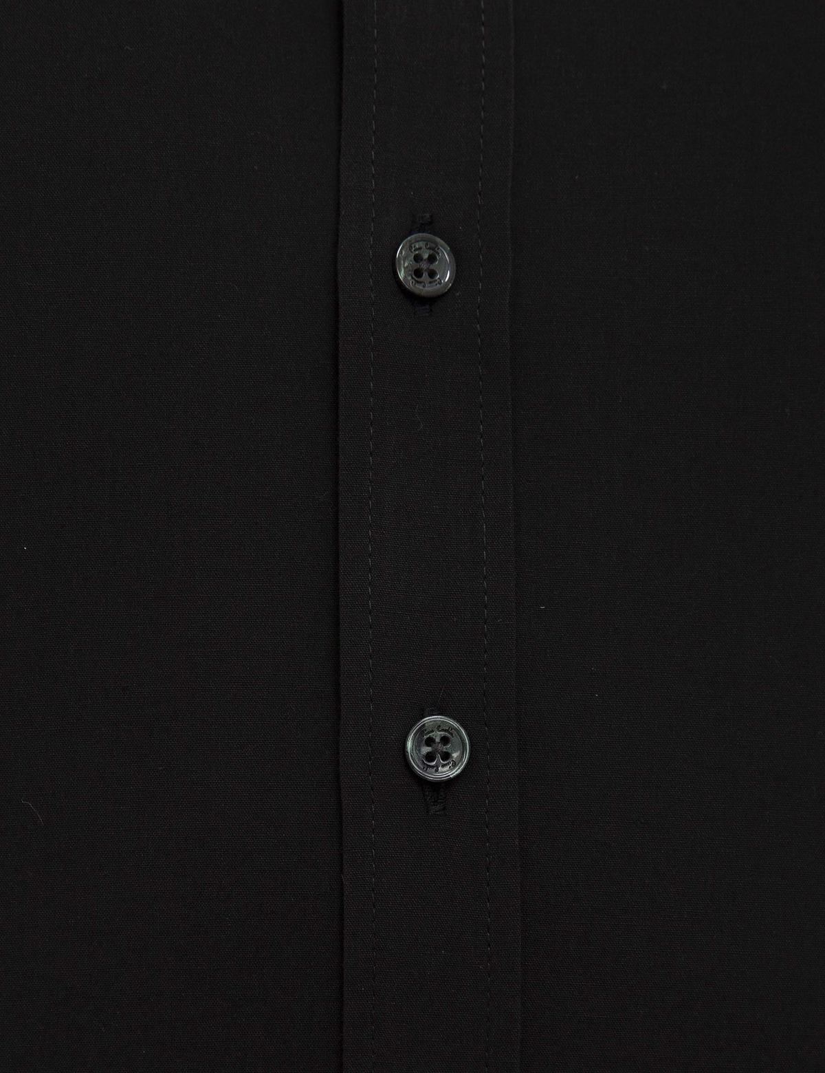 Siyah Slim Fit Uzun Kollu Basic Gömlek - 50207626010