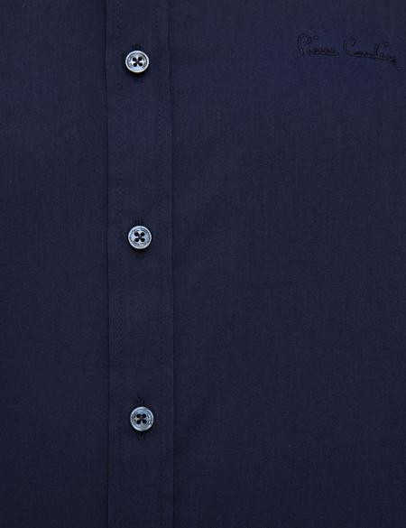 Lacivert Slim Fit Uzun Kollu Klasik Gömlek - 50207626028