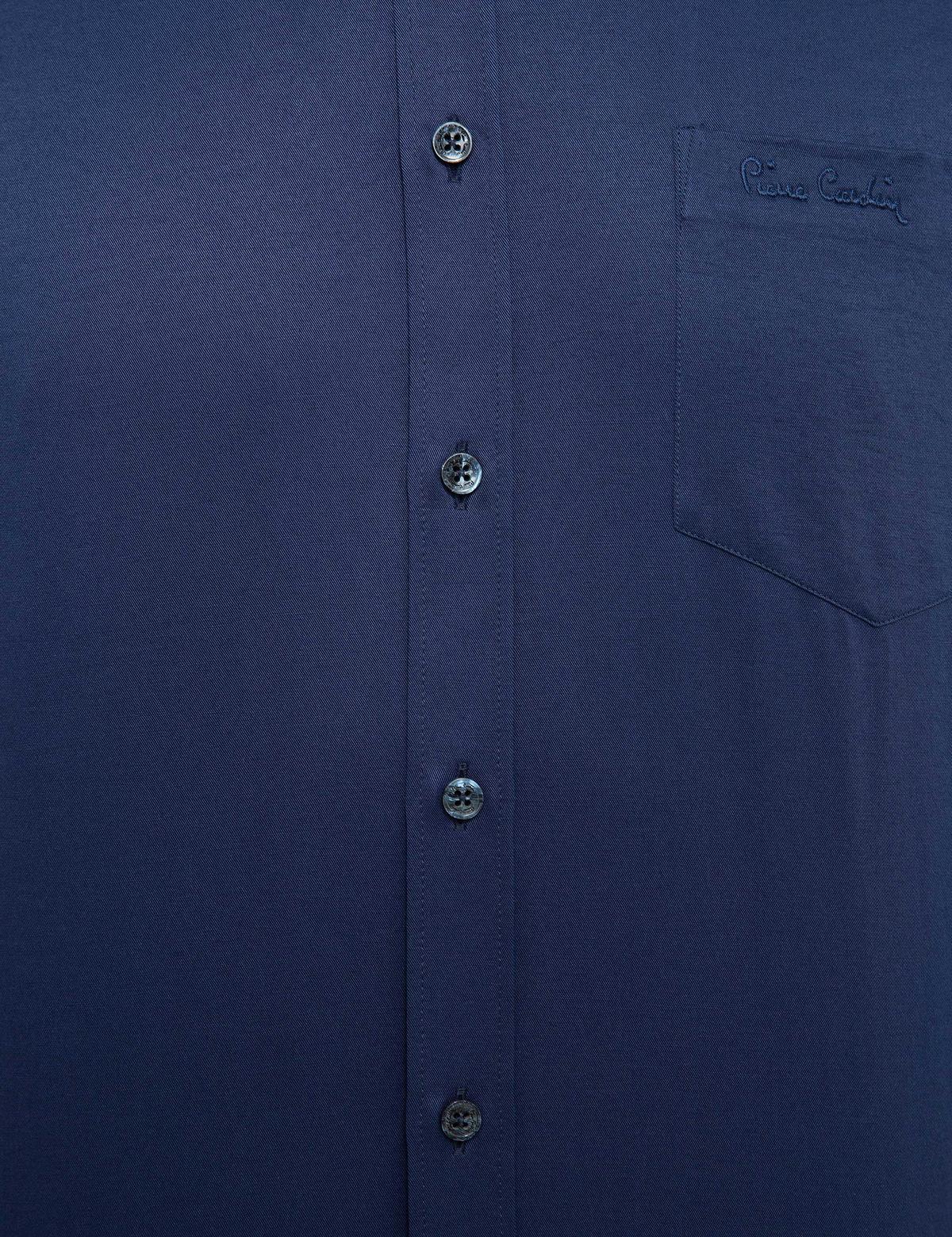 Lacivert Regular Fit Uzun Kollu Basic Gömlek - 50207536029