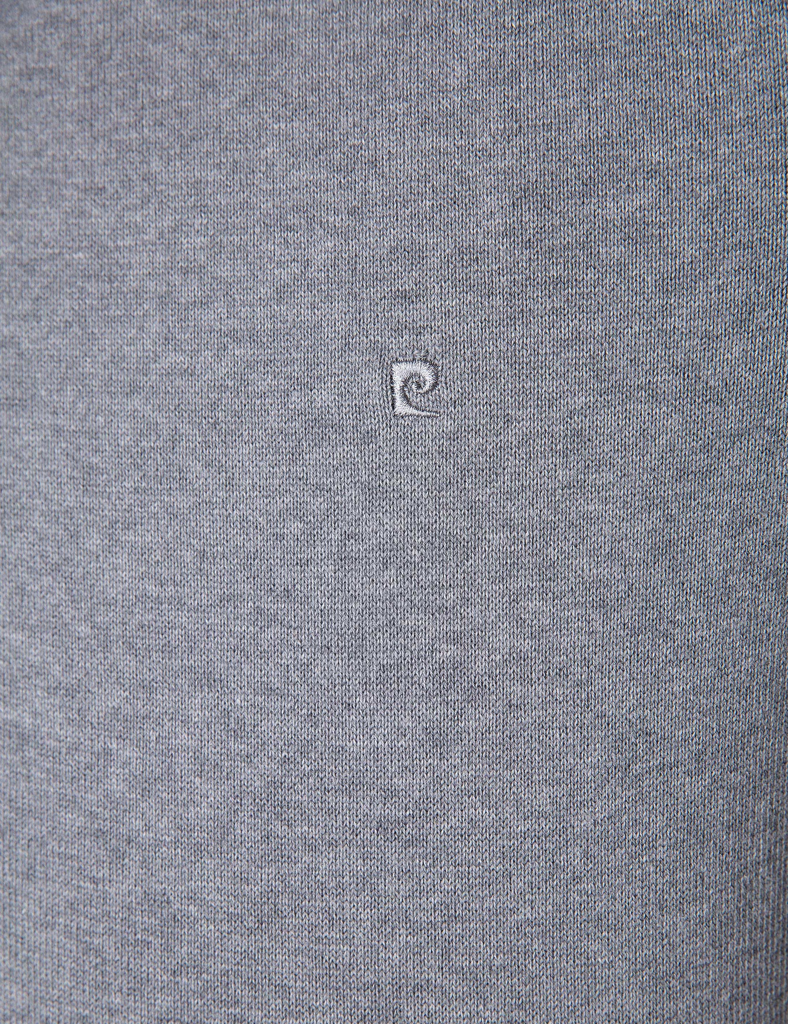 Gri Melanj Slim Fit Basic Kazak