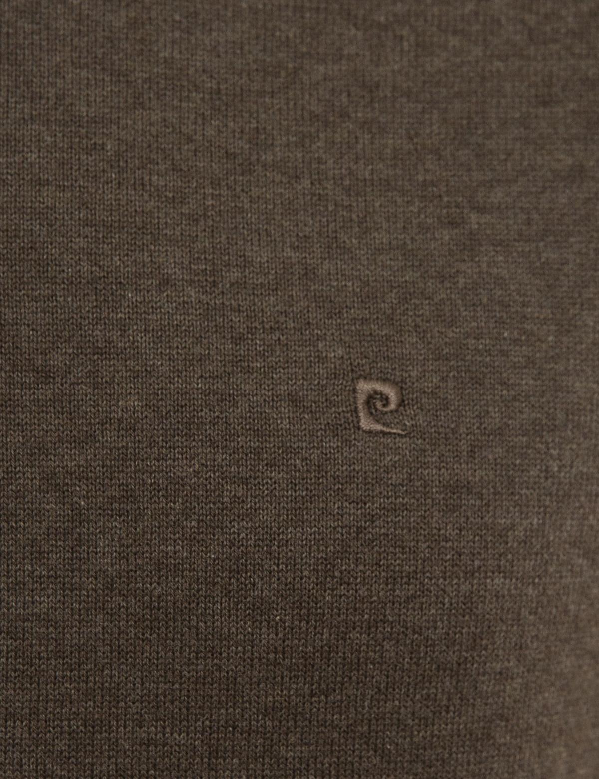 Haki Melanj Slim Fit Bisiklet Yaka Basic Triko Kazak - 50207445202