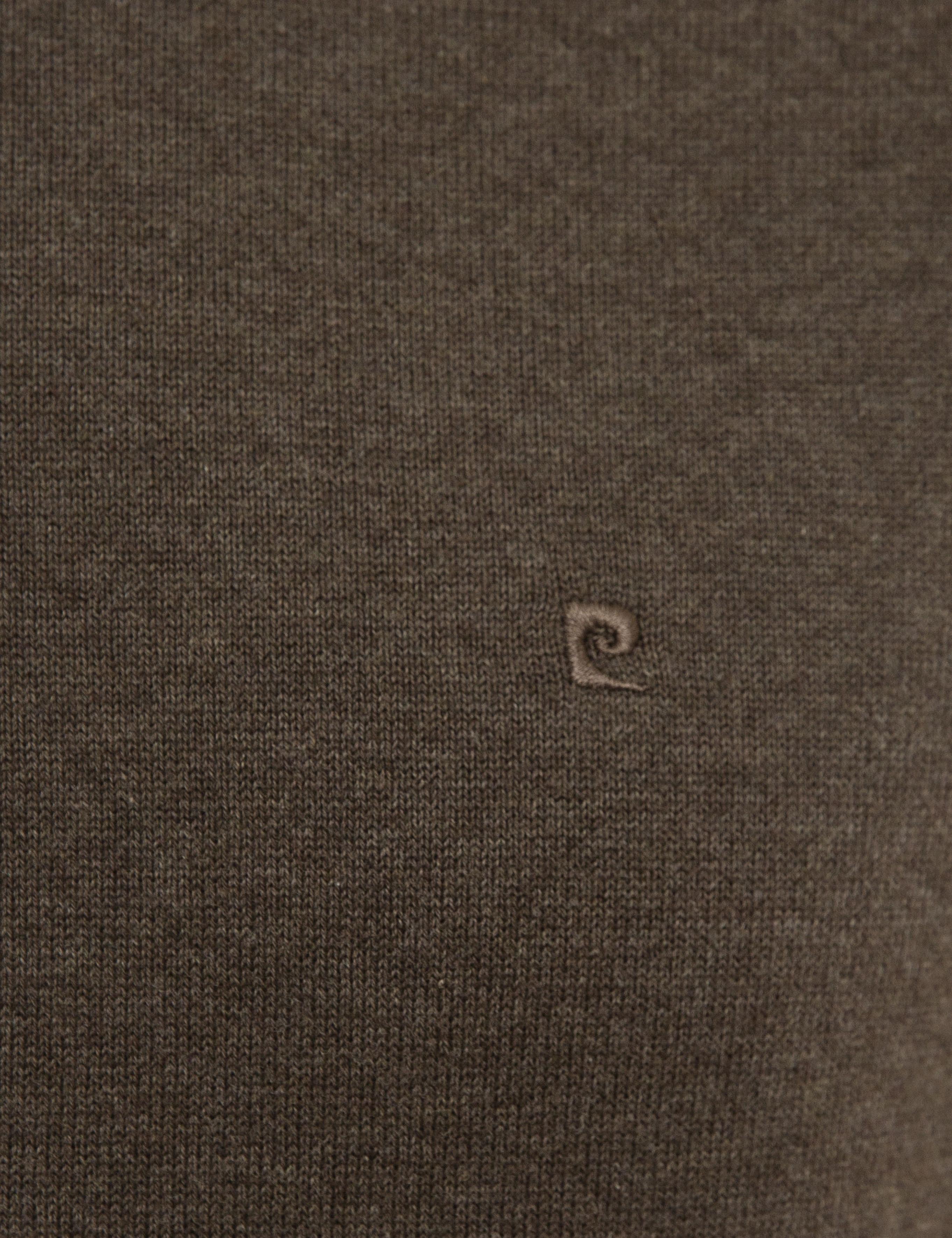 Haki Melanj Slim Fit Bisiklet Yaka Basic Triko Kazak