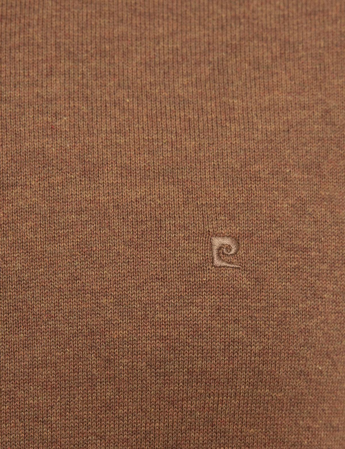 Taba Melanj Slim Fit Tam Balıkçı Yaka Basic Triko Kazak - 50207572037