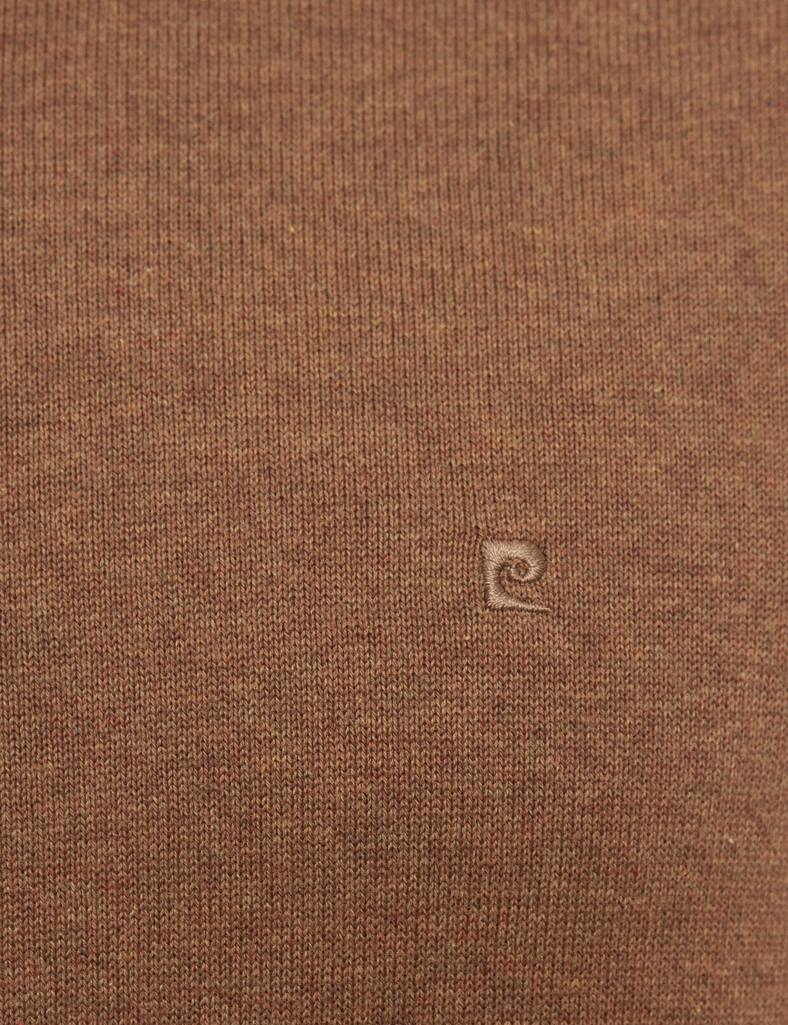 Taba Melanj Slim Fit Tam Balıkçı Yaka Basic Triko Kazak