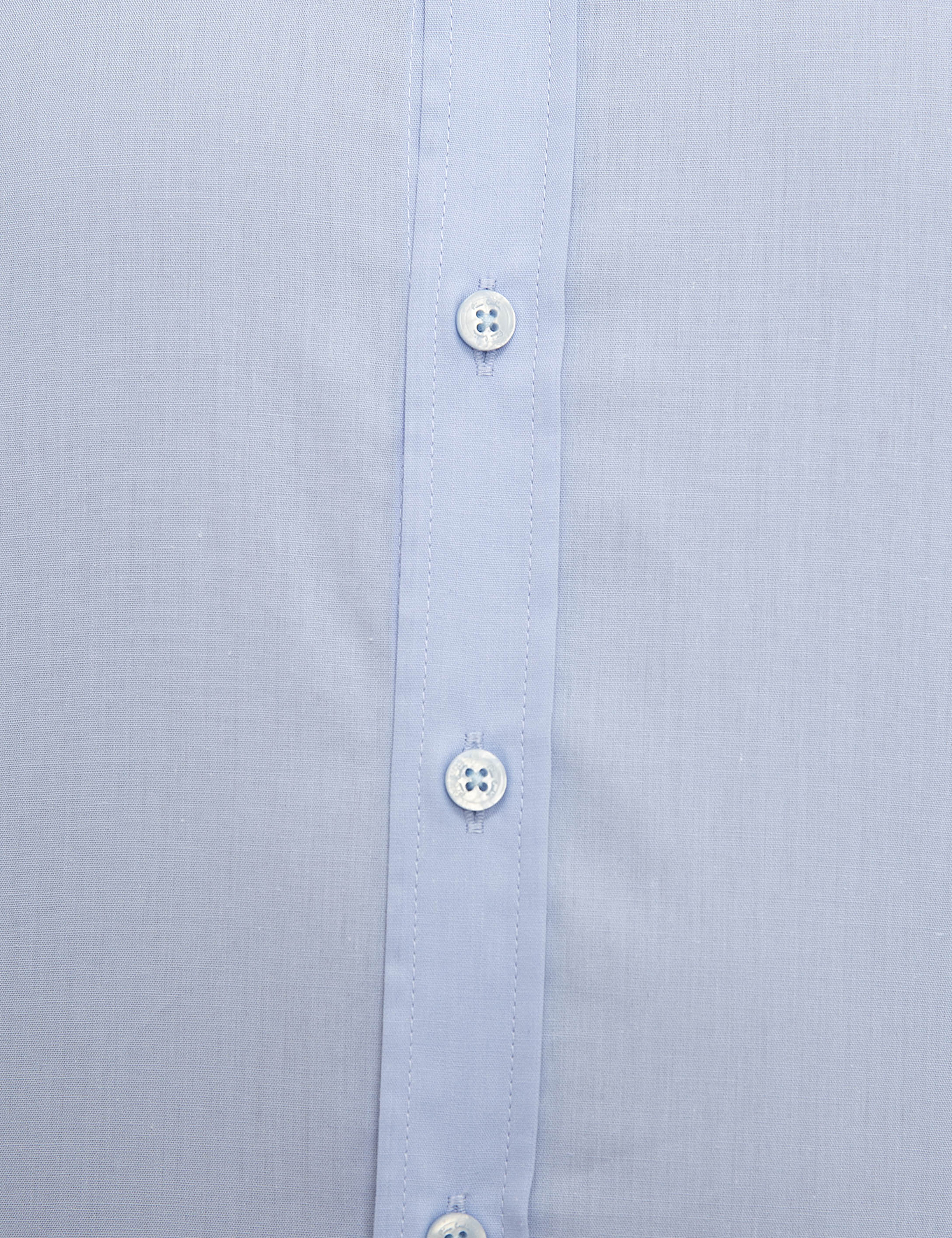 Açık Mavi Slim Fit Uzun Kollu Klasik Gömlek