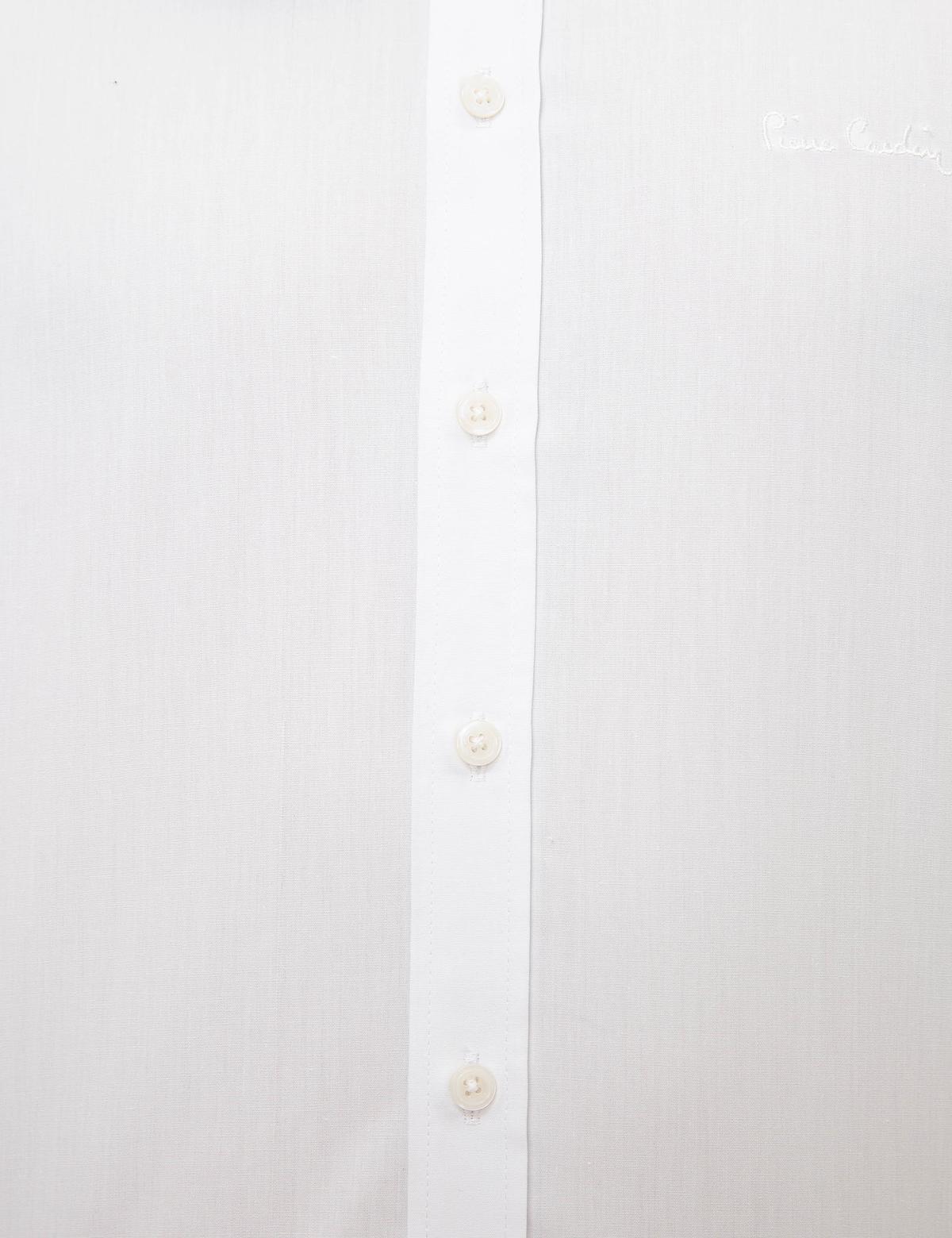 Beyaz Slim Fit Basic Gömlek - 50207626048